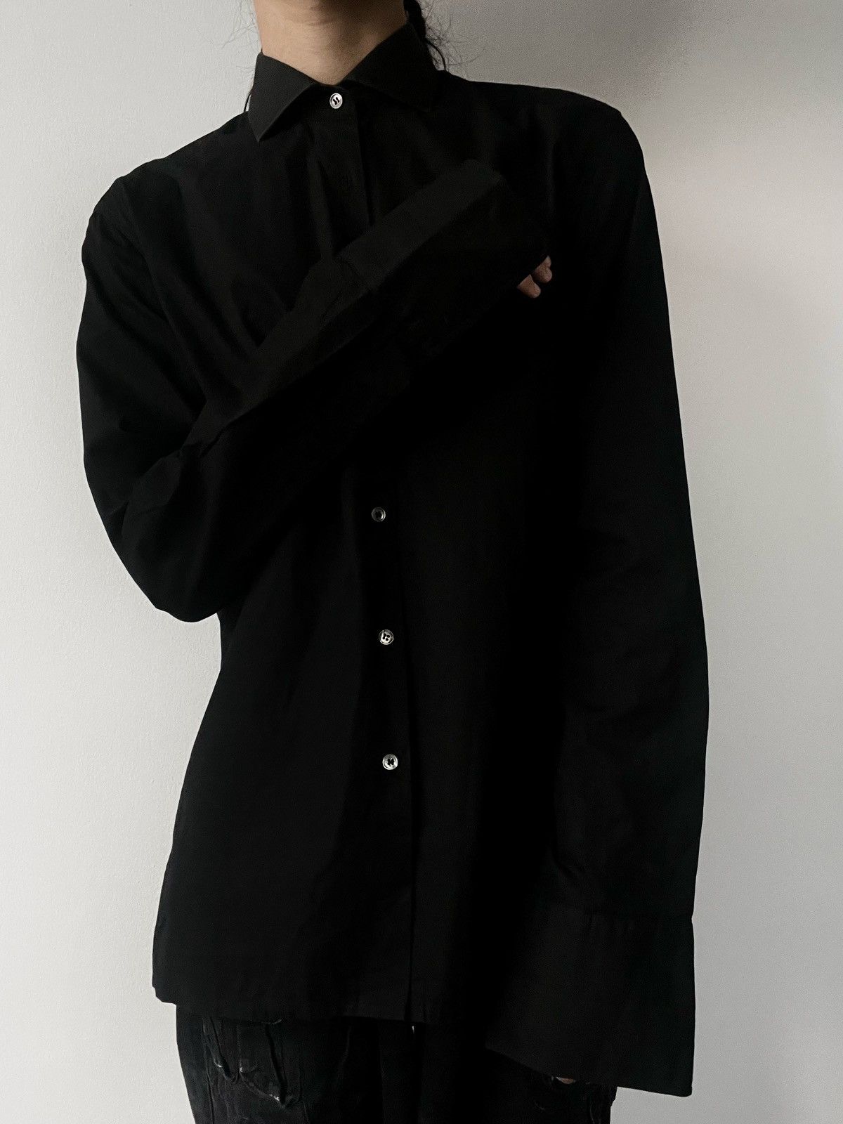 Raf Simons Raf Simons 2000-2001 Runaway Black SHIRT Size US M / EU 48-50 / 2 - 2 Thumbnail