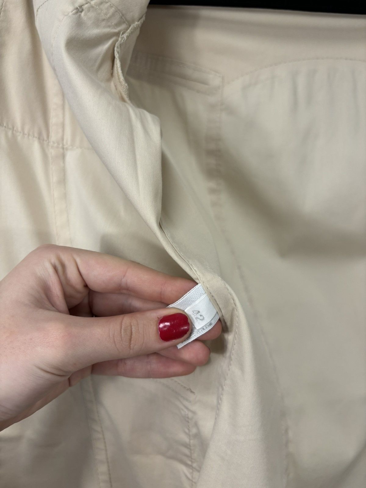 Prada Prada Women’s Cream Multipocket Cotton Nylon Collared Jacket Size M / US 6-8 / IT 42-44 - 14 Thumbnail