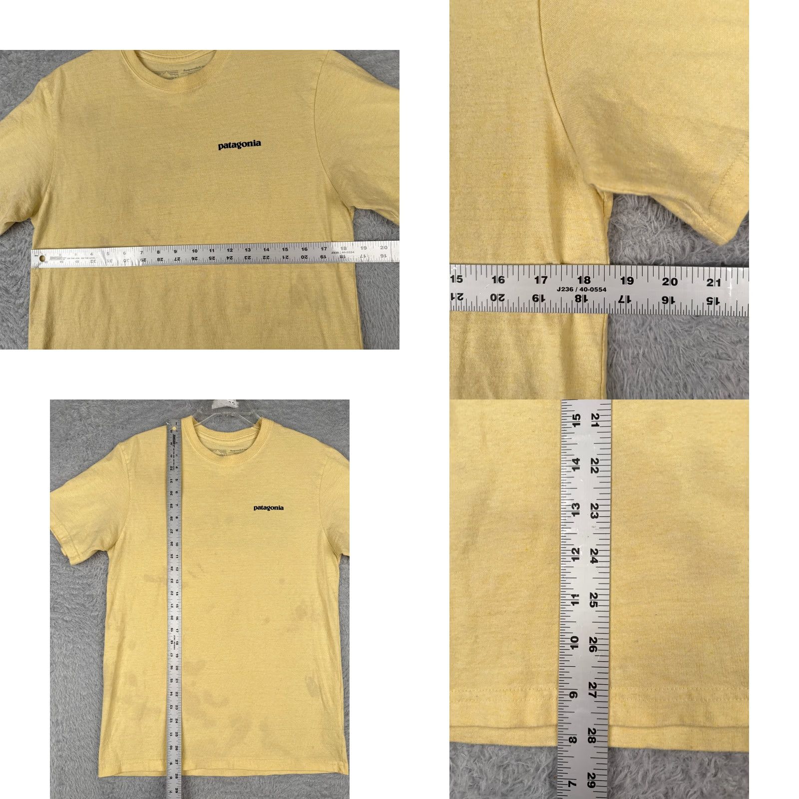 Patagonia Patagonia Shirt Men Medium Yellow Cotton Blend Short Sleeve Crew Neck Size US M / EU 48-50 / 2 - 8 Thumbnail
