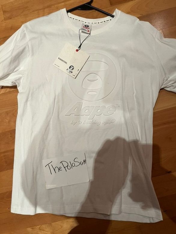 Aape AAPE White Bonded T-Shirt Size US XL / EU 56 / 4 - 1 Preview