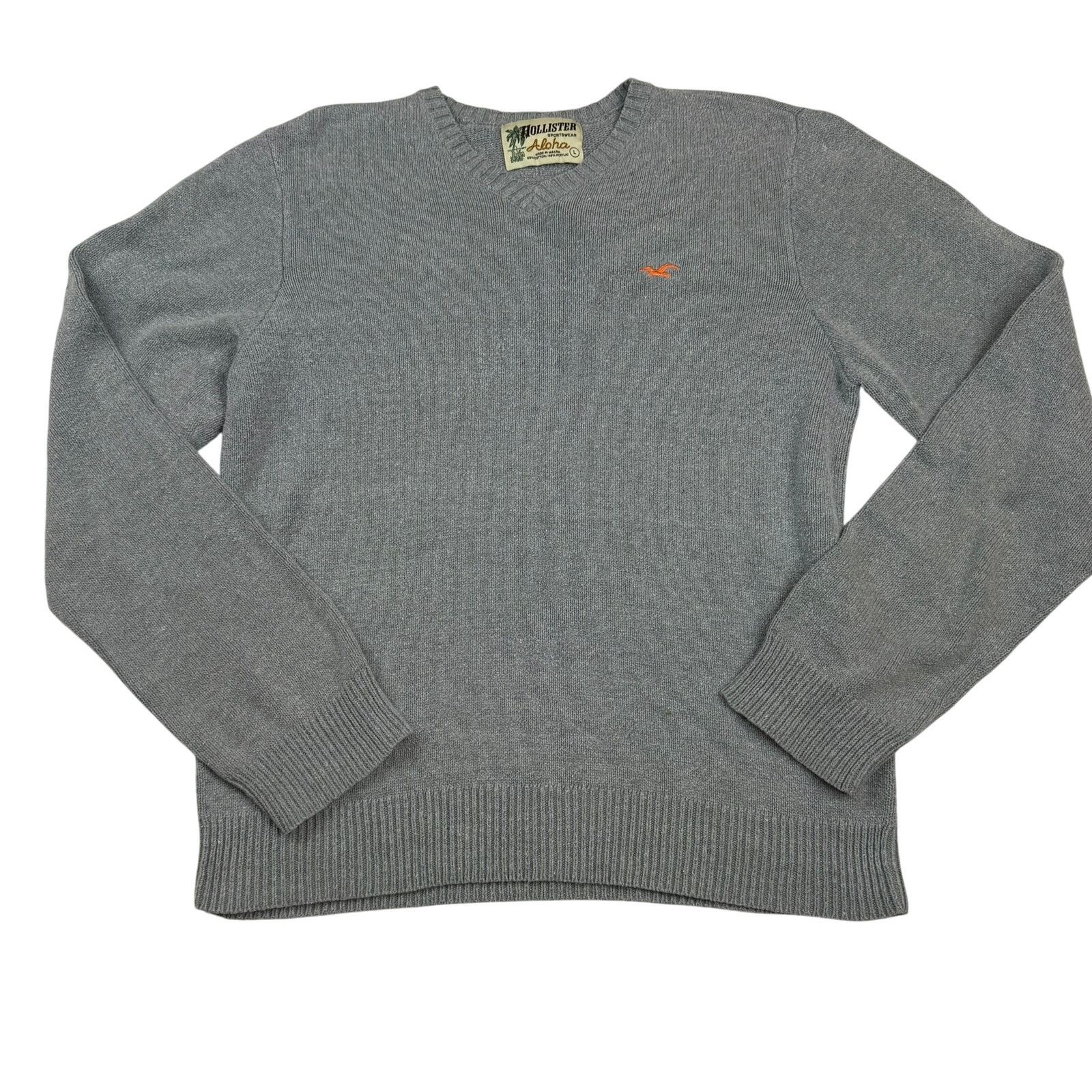 Hollister Y2K Hollister Aloha Gray Sweater - Women's Large Size L / US 10 / IT 46 - 1 Thumbnail