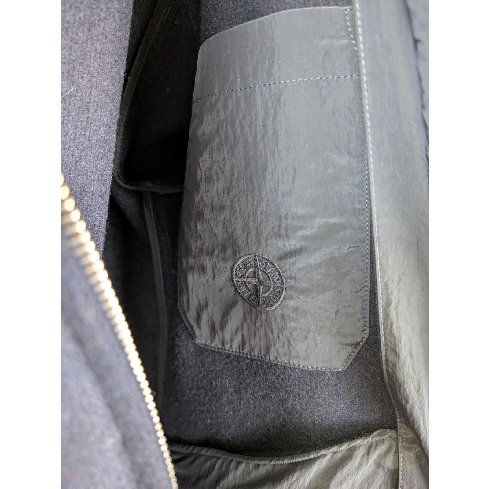 Stone Island o1rshd1 Panno Speciale Hoodie Jacket in navy blue wool blend Size US L / EU 52-54 / 3 - 10 Thumbnail