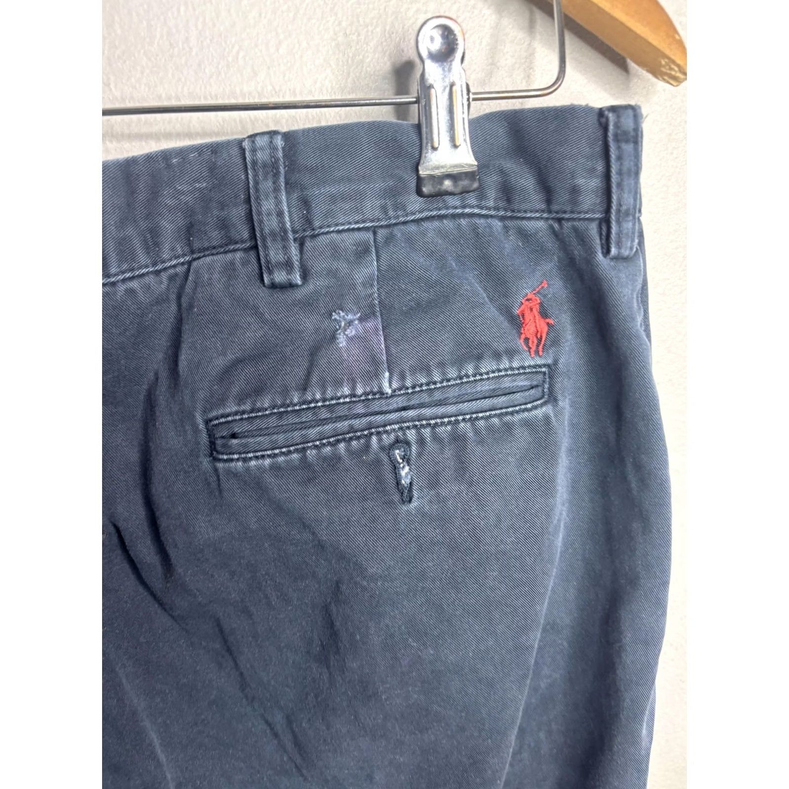 Polo Ralph Lauren Polo Ralph Lauren Preston Chino Pants Mens 36x32 Blue Cotton Flat Front Casual Size US M / EU 48-50 / 2 - 5 Thumbnail