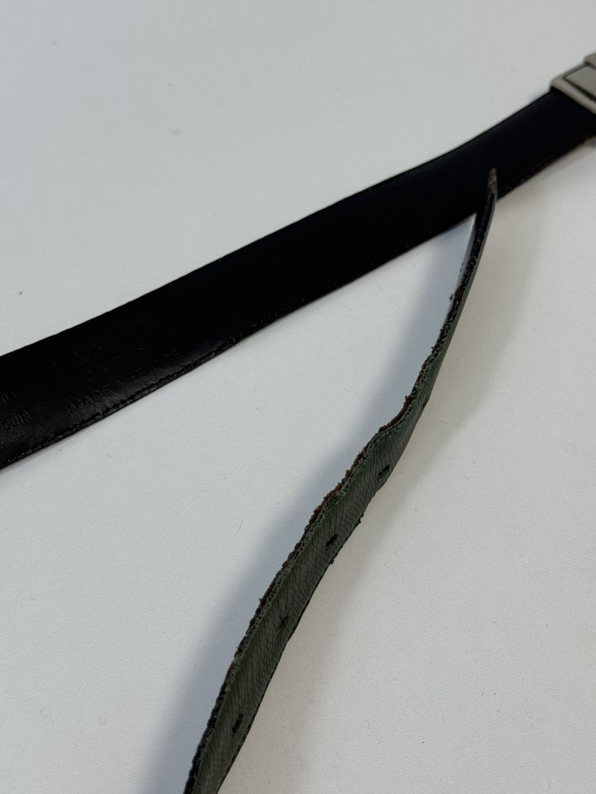 Lanvin Lanvin Belt Luxury Designer Leather Belt Silver Buckle Size ONE SIZE - 14 Thumbnail