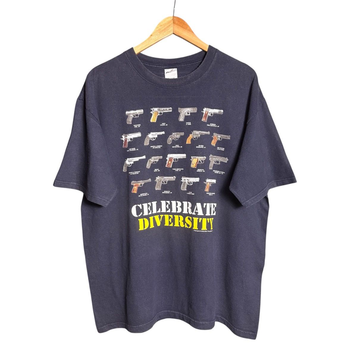 Vintage Vintage Celebrate Diversity Guns Graphic T-Shirt Size US XL / EU 56 / 4 - 1 Thumbnail
