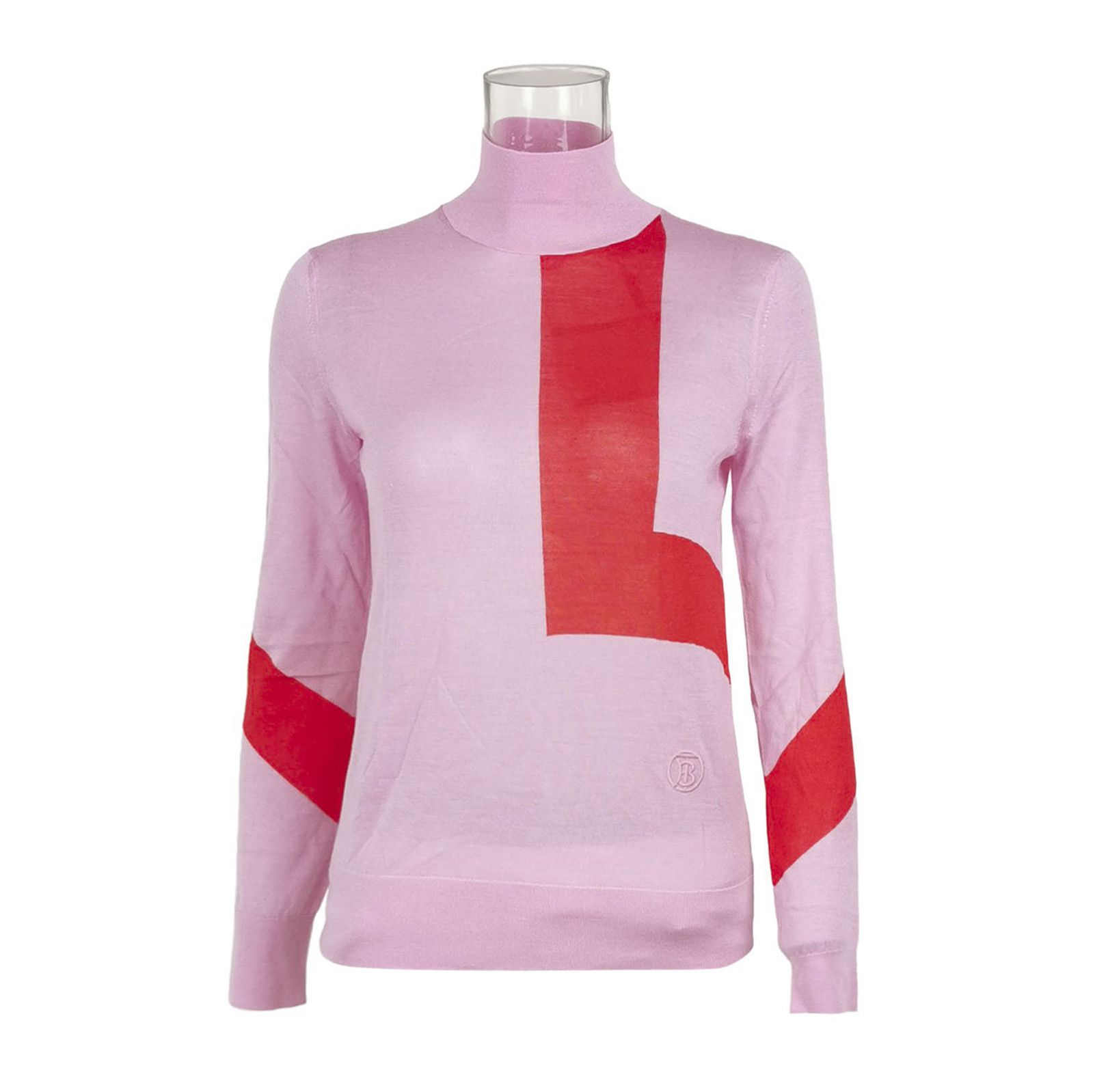 Burberry Burberry Colorblock Wool Silk Blend Knit Sweater 0079 Size US S / EU 44-46 / 1 - 1 Thumbnail