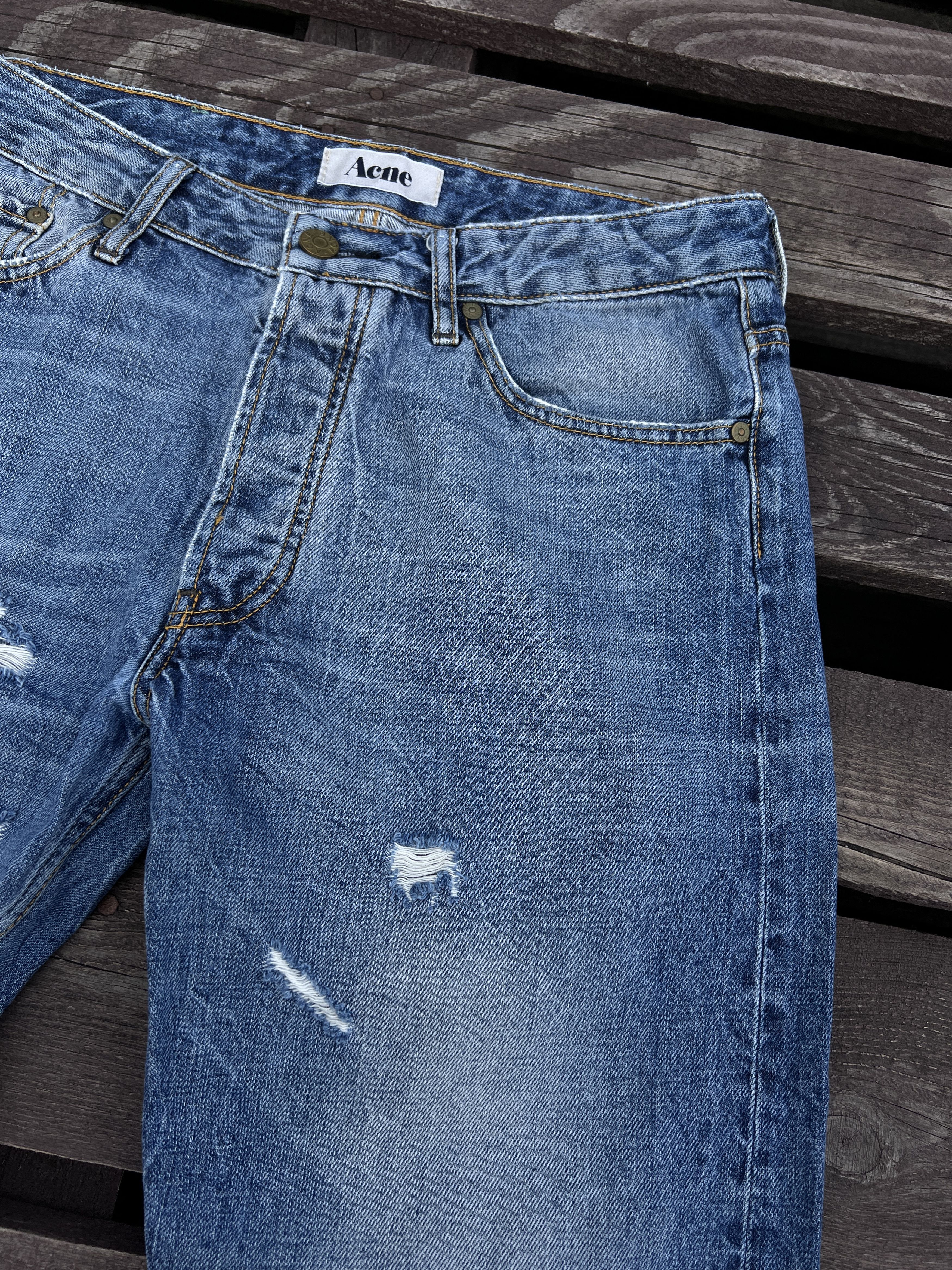 Acne Studios Acne Studios Vintage Generic Girl Distressed Denim Jeans Size 29" - 20 Thumbnail
