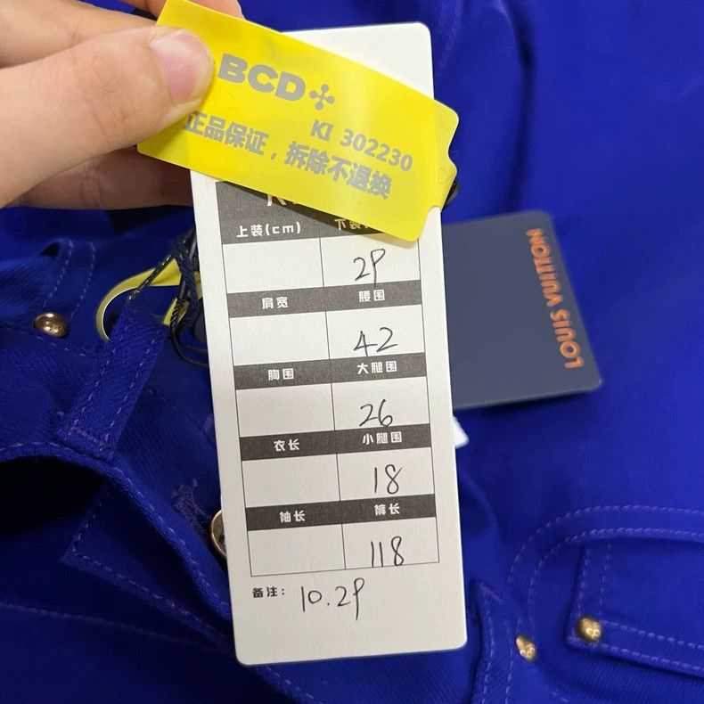 Louis Vuitton Louis Vuitton Blue Pants 2502-Nextarrow Size US 29 - 6 Thumbnail