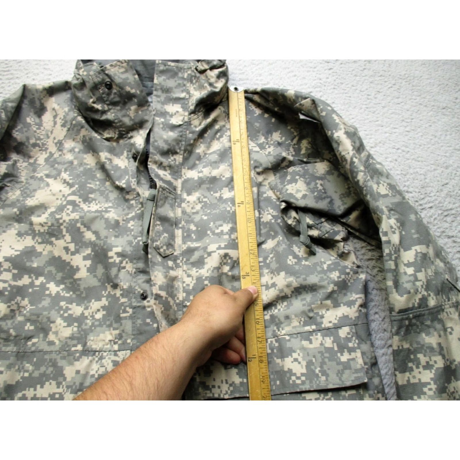 Industrie Tennier Industries Parka Jacket Mens M Gray Camo ECWCS Cold Weather Hooded Size US M / EU 48-50 / 2 - 2 Thumbnail