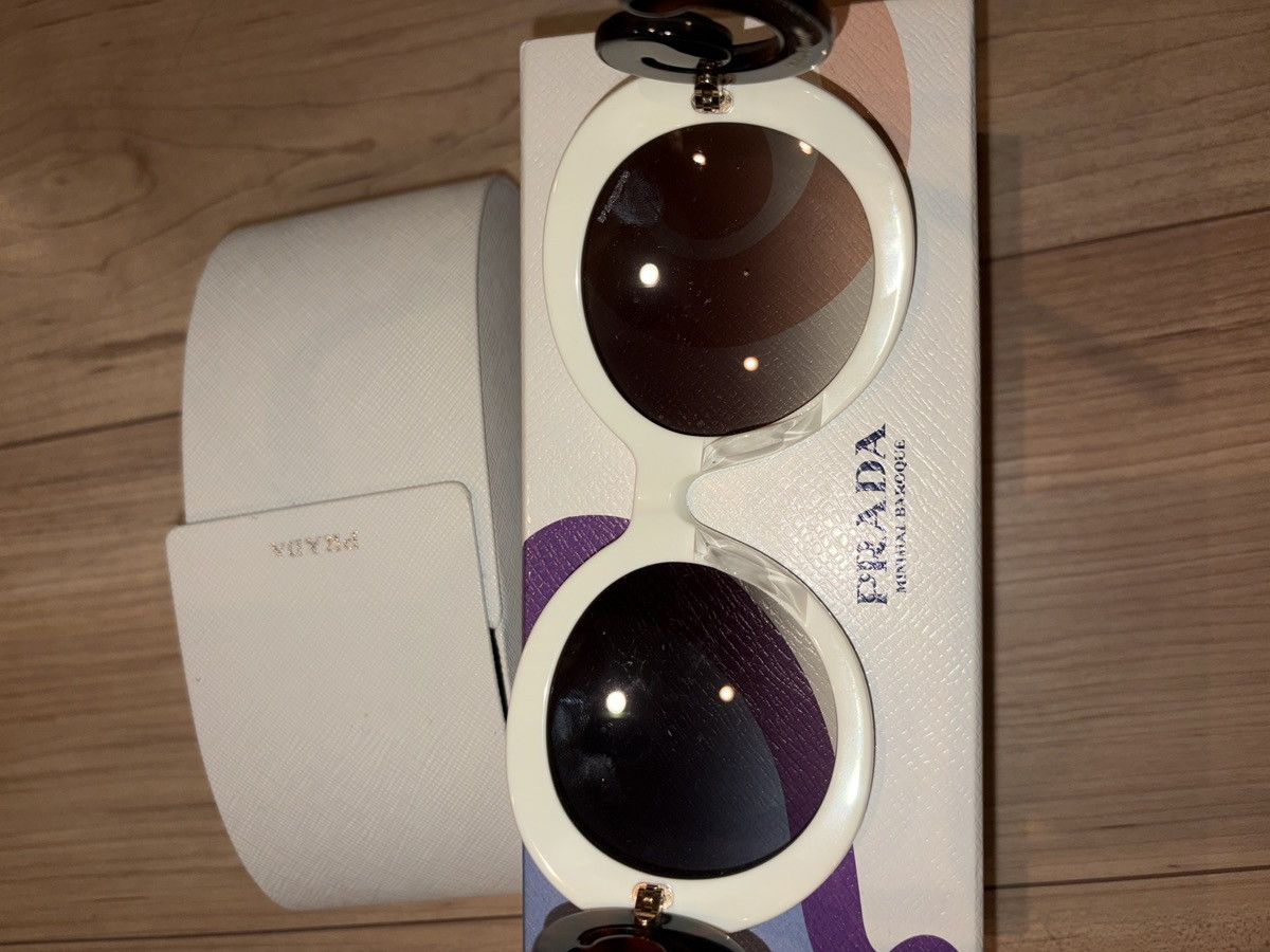 Prada WHITE Prada baroque sunglasses Size ONE SIZE - 6 Thumbnail