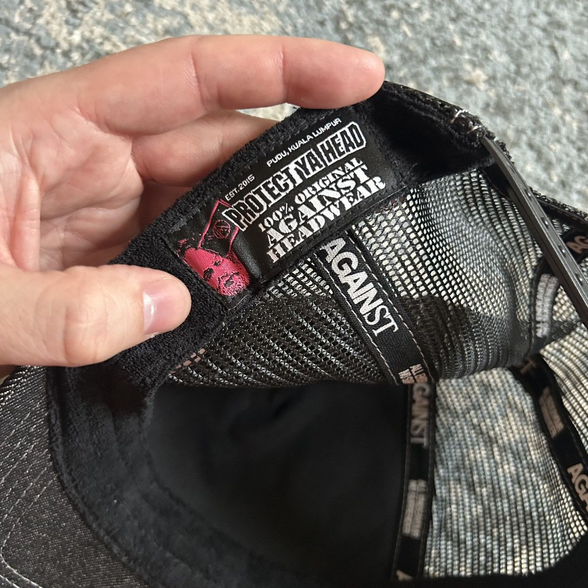 Vintage AGAiNST LAB MALAYSiA TATTOO DENiM TRUCKER CAP iNDiE SLEAZE Size ONE SIZE - 10 Thumbnail