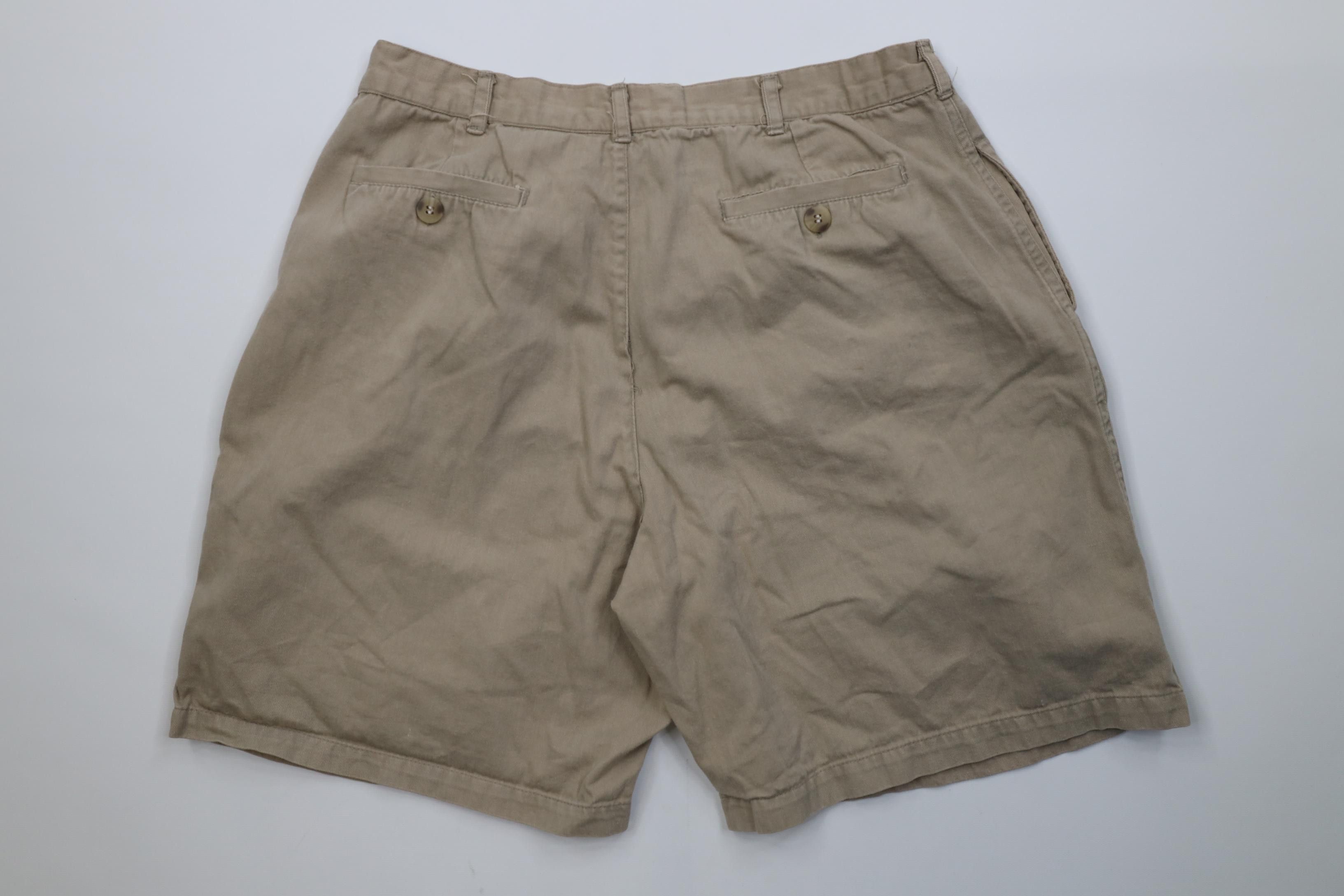 Vintage Vintage 90s Streetwear Above Knee Chino Shorts Beige Cotton Size US 32 / EU 48 - 10 Thumbnail