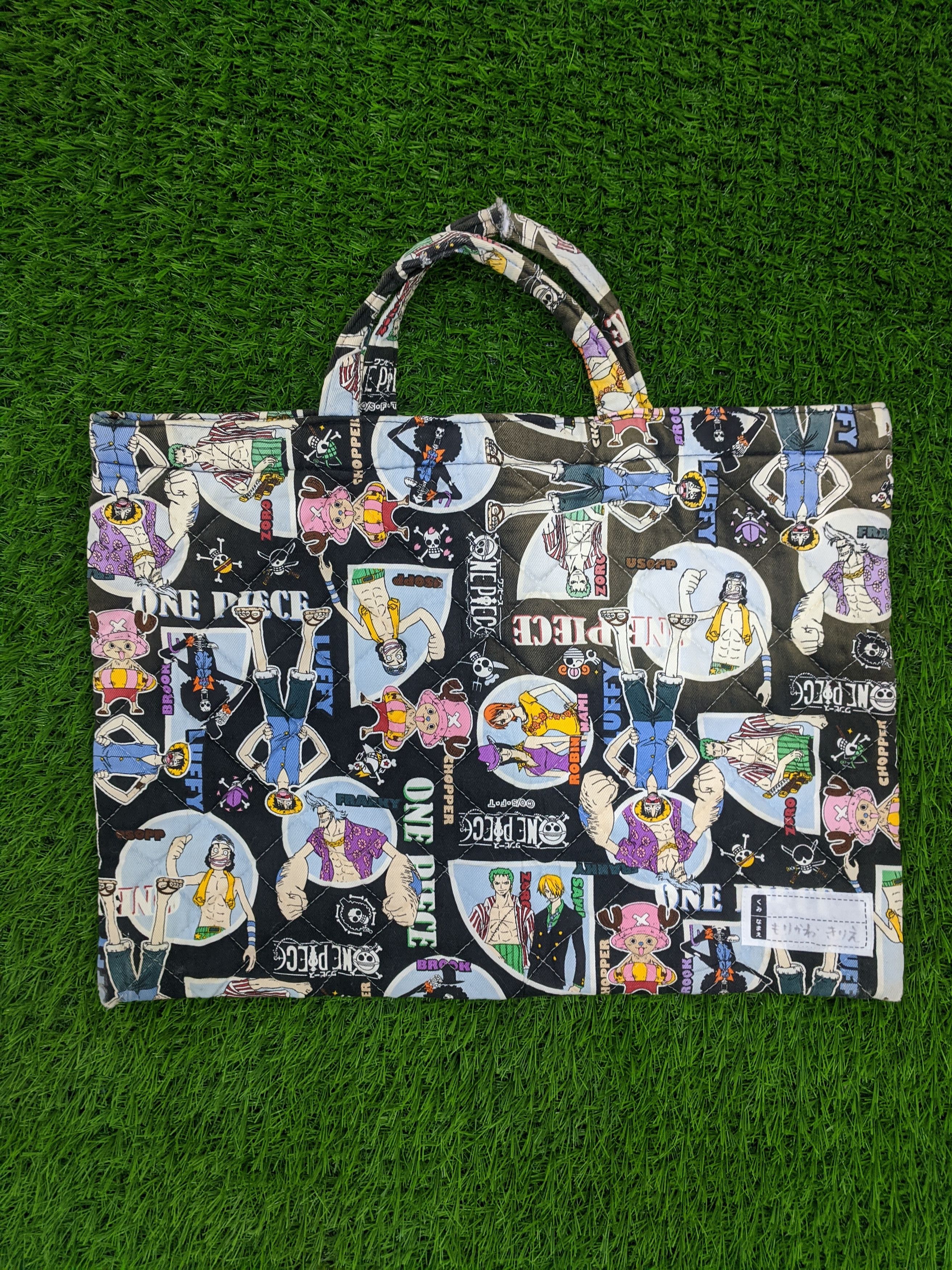 Anime × One Piece × Vintage Japanese Anime One Piece Totebag BG0016 Size ONE SIZE - 1 Thumbnail