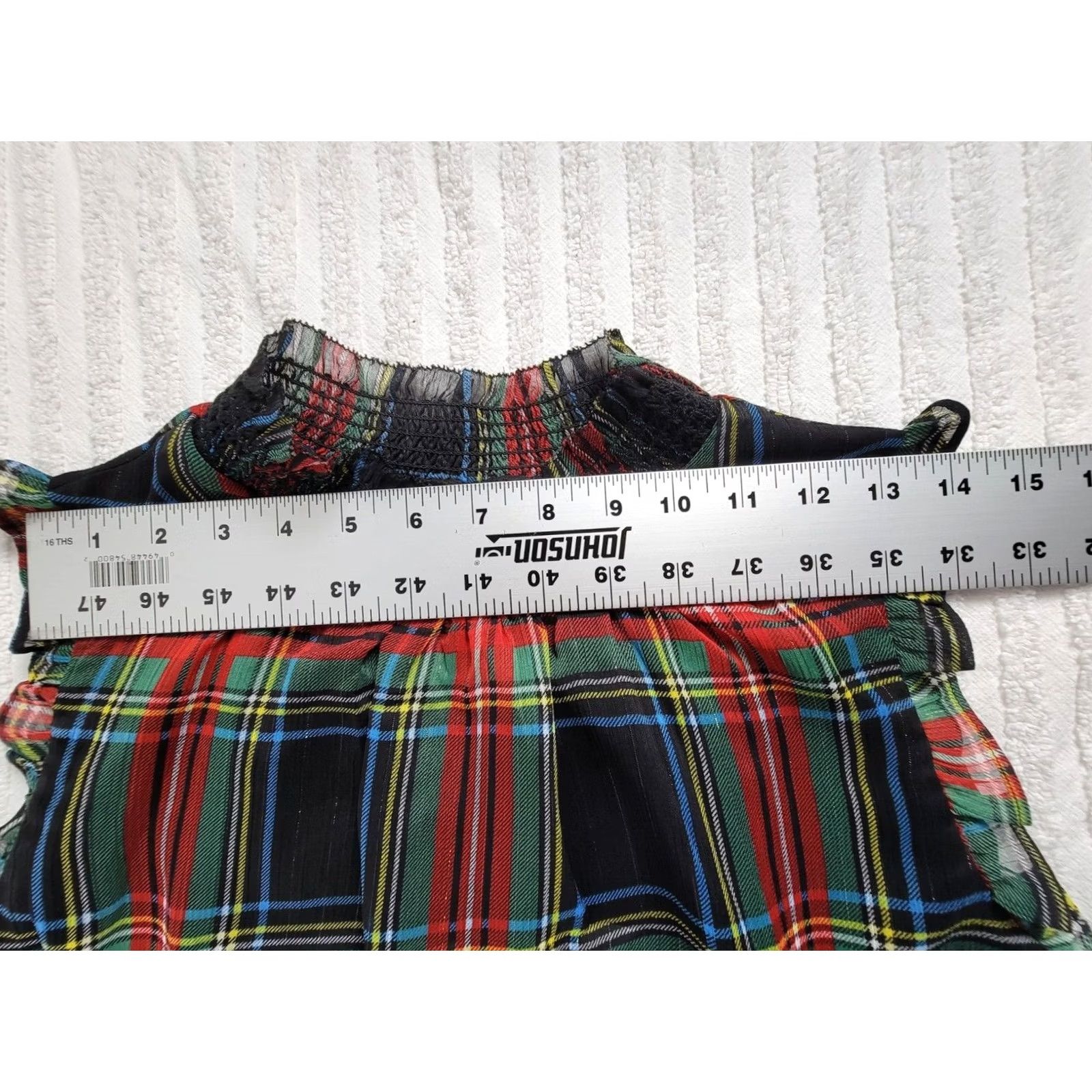 J.Crew J.CREW Sleeveless Mock Neck Top in Multicolor Gilded Stewart Tartan Womens 12P New AG884 Size XL / US 12-14 / IT 48-50 - 6 Thumbnail