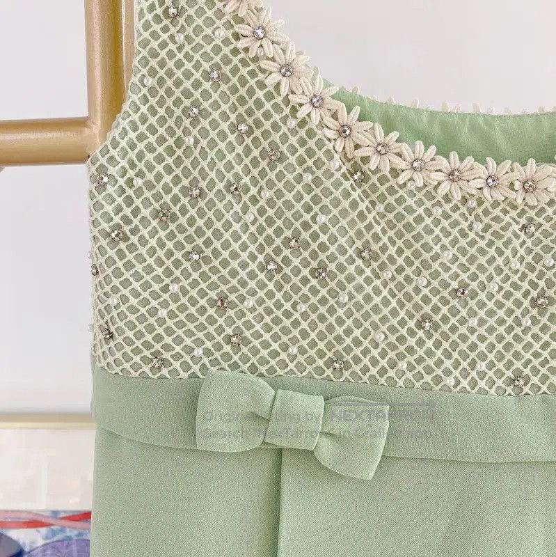 Miu Miu Miu Miu Sleeveless A-Line Dress in Green . Size XL / US 12-14 / IT 48-50 - 6 Thumbnail