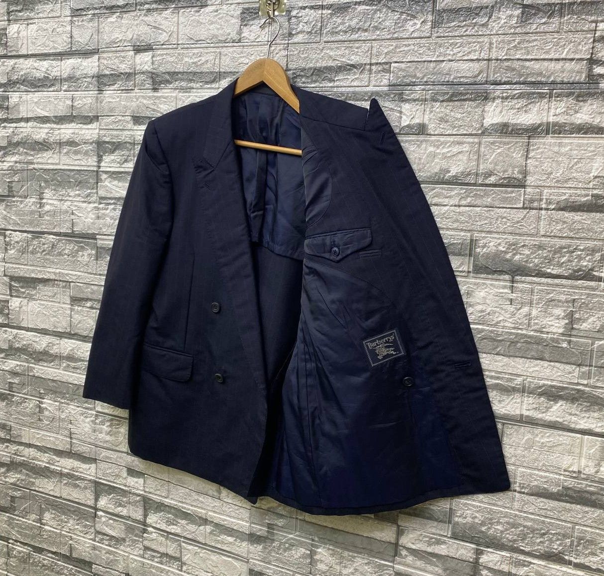 Burberry BURBERRY JAPAN PINSTRIPED DOUBLE BREASTED Size US M / EU 48-50 / 2 - 4 Thumbnail