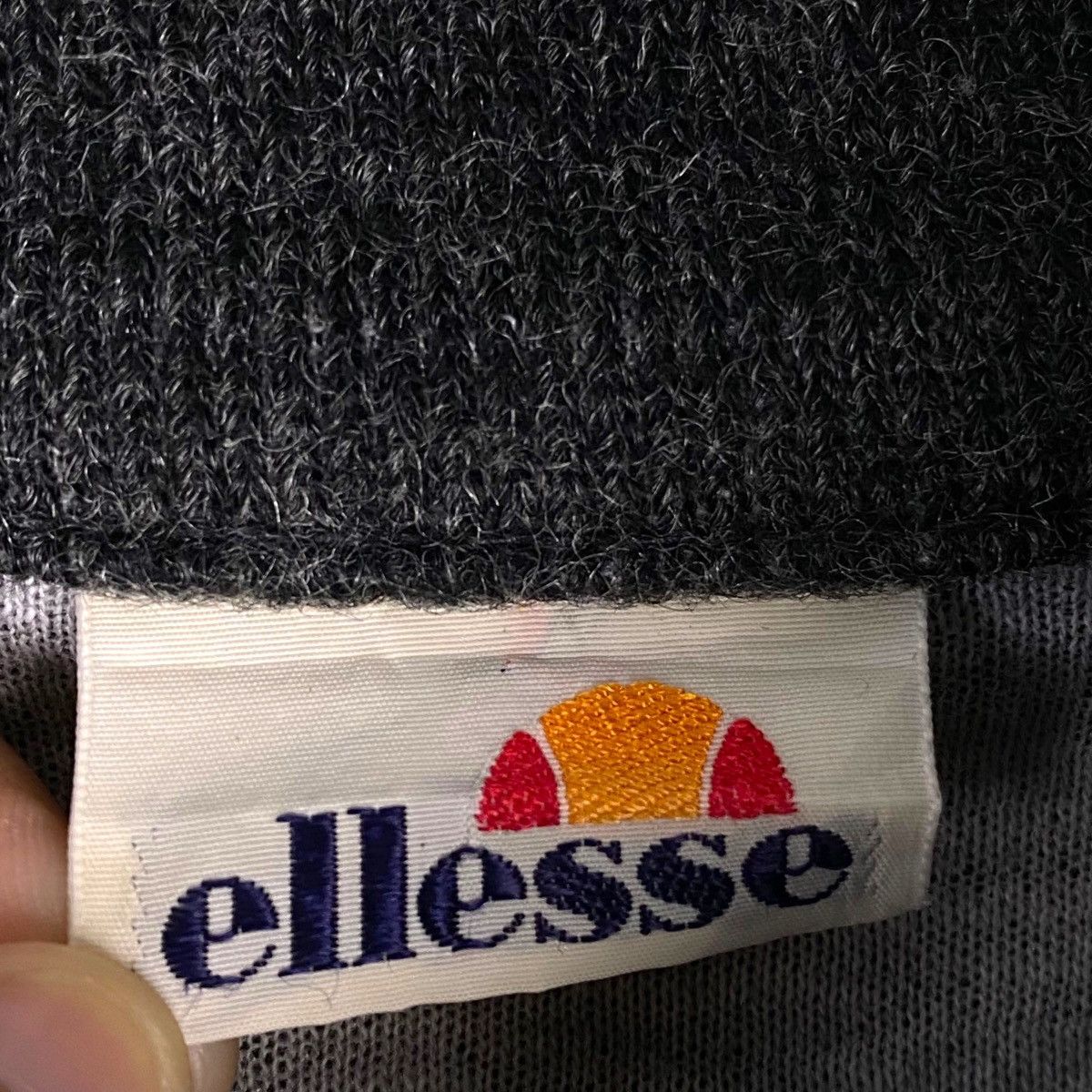 Ellesse × Vintage Vintage Ellesse Ladies Dark Gray Quater Zip Turtleneck Size L / US 10 / IT 46 - 5 Thumbnail