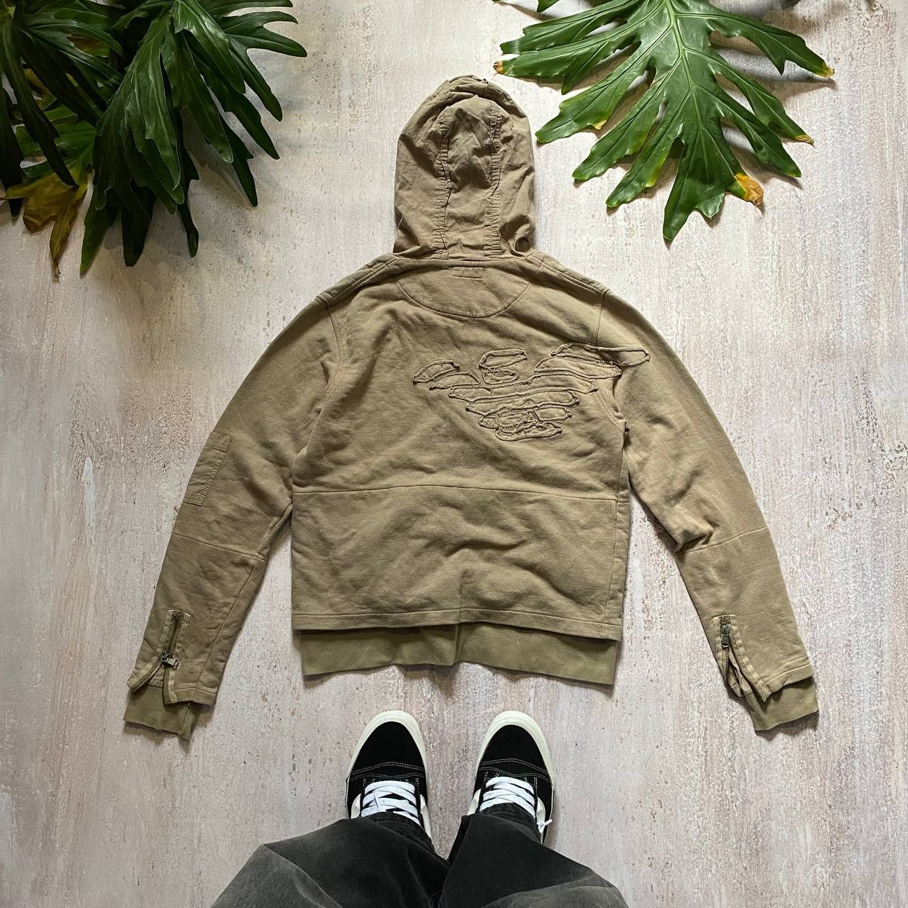 Emporio Armani VINTAGE Y2K EMPORIO ARMANI RARE ARCHIVE ZIP HOODIE 149 Size US M / EU 48-50 / 2 - 2 Thumbnail