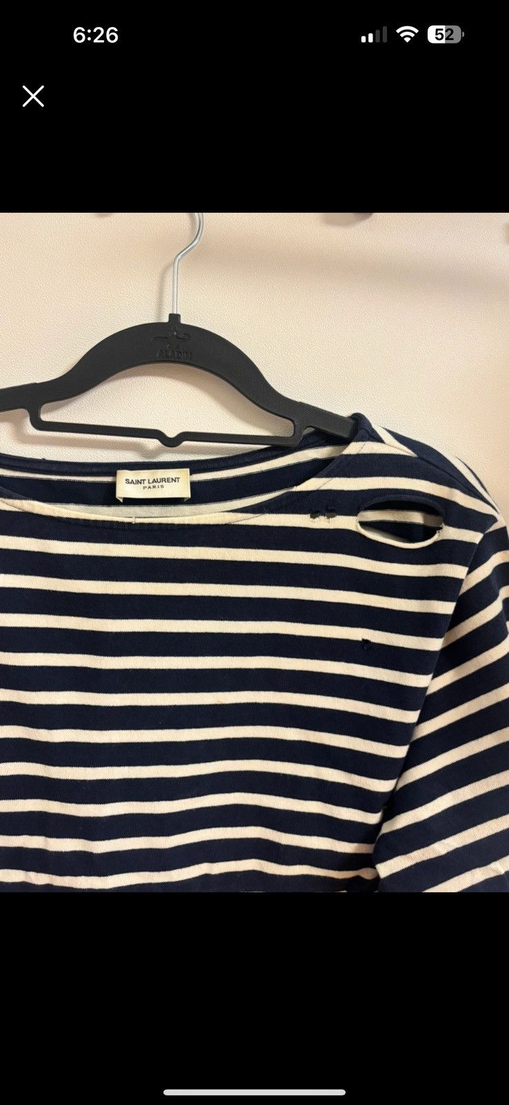 Saint Laurent Paris Saint Laurent Distressed long sleeve Size US L / EU 52-54 / 3 - 2 Thumbnail