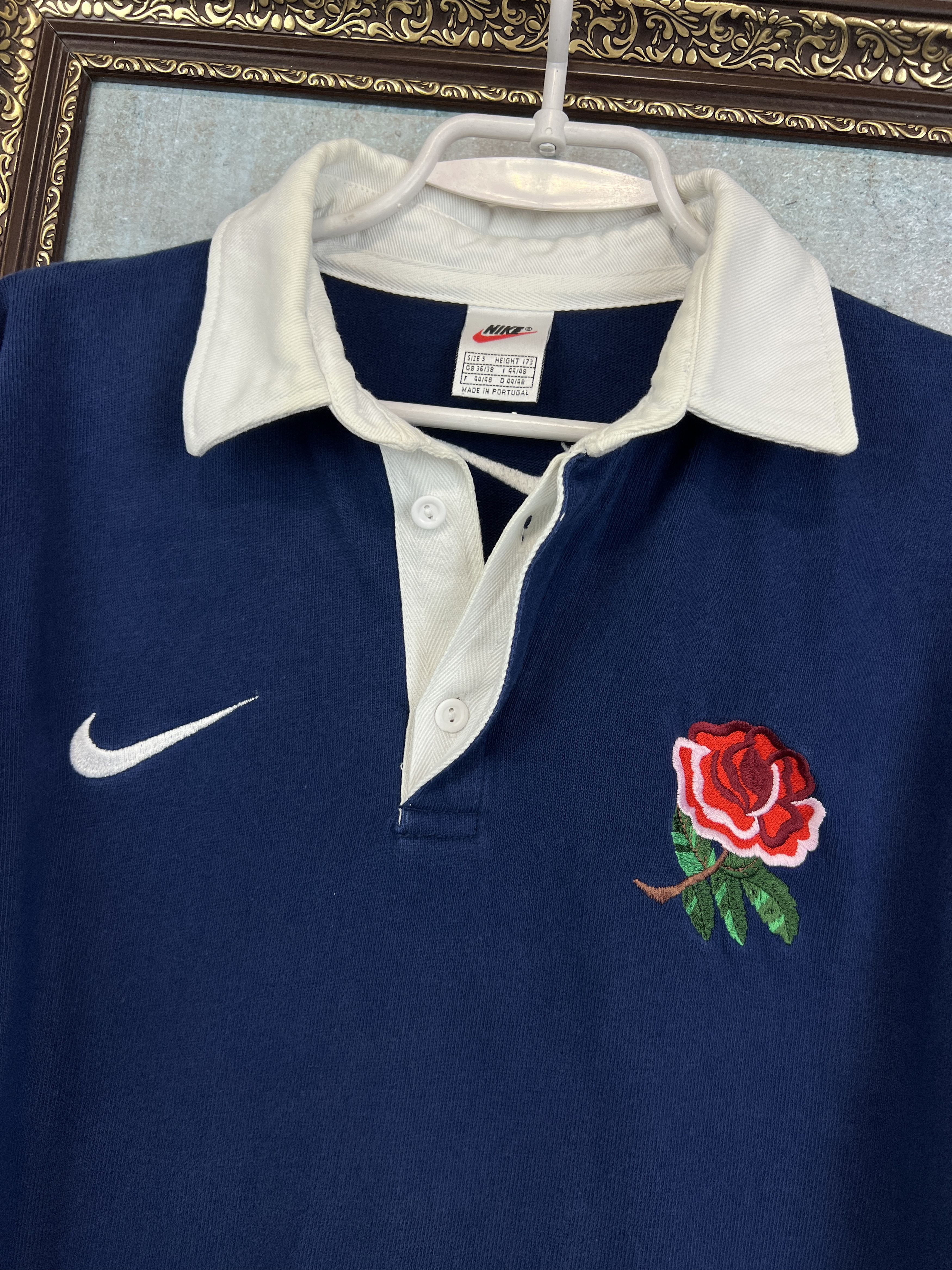 Nike Vintage 90's England Rugby Union Jersey Long Sleeve Shirt Size US S / EU 44-46 / 1 - 3 Thumbnail