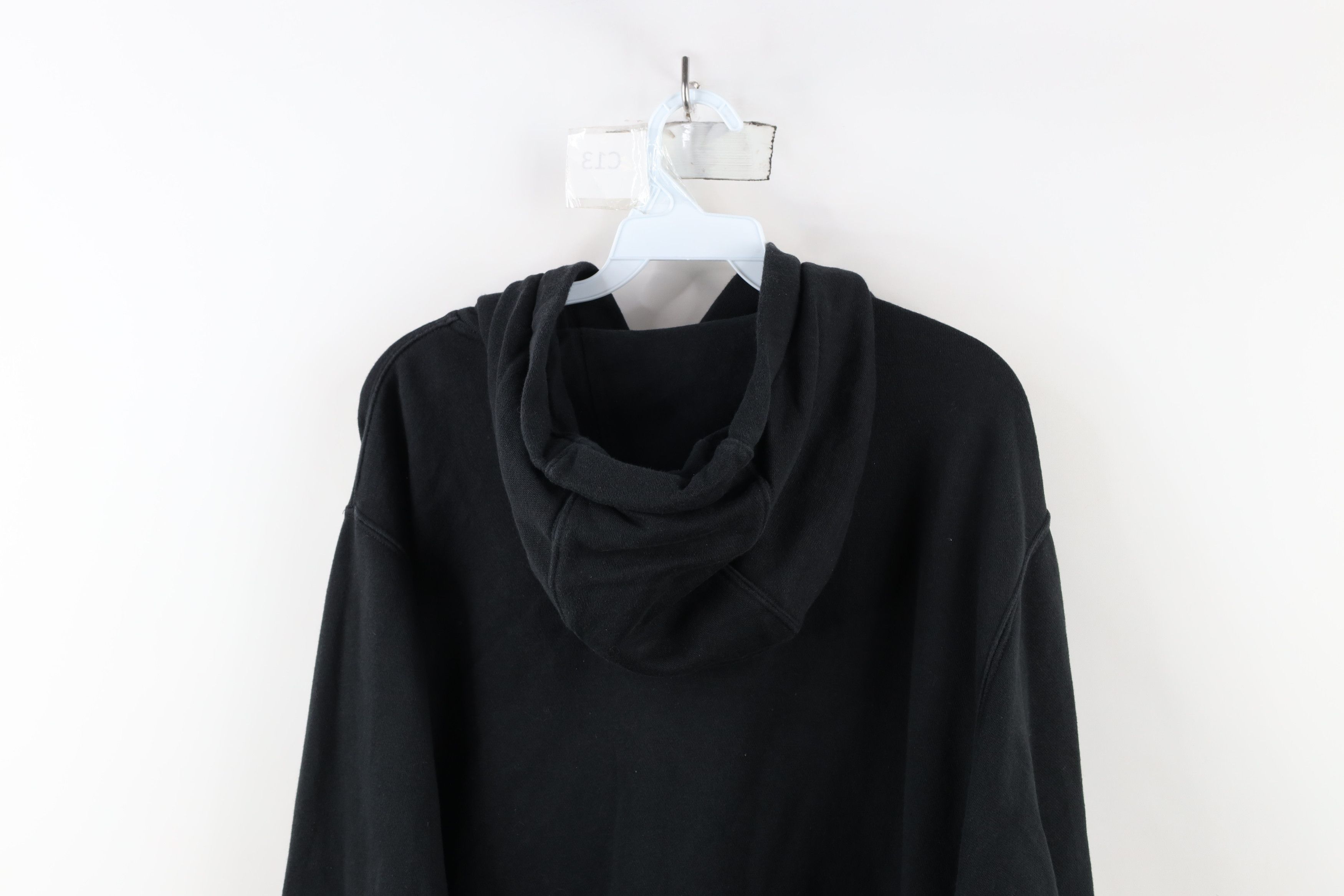Nike × Vintage Vintage Y2K Nike Spell Out Box Logo Hoodie Sweatshirt Black Size US L / EU 52-54 / 3 - 12 Thumbnail