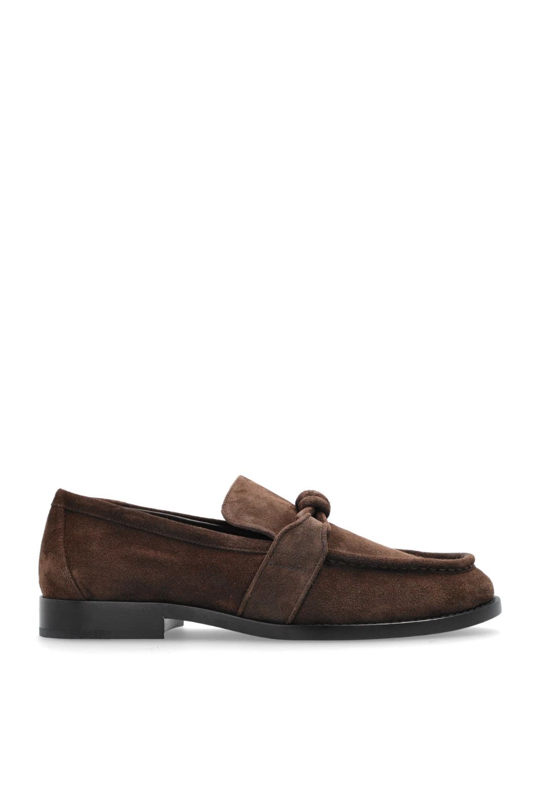 BOTTEGA VENETA Astaire Brown Suede Loafers New