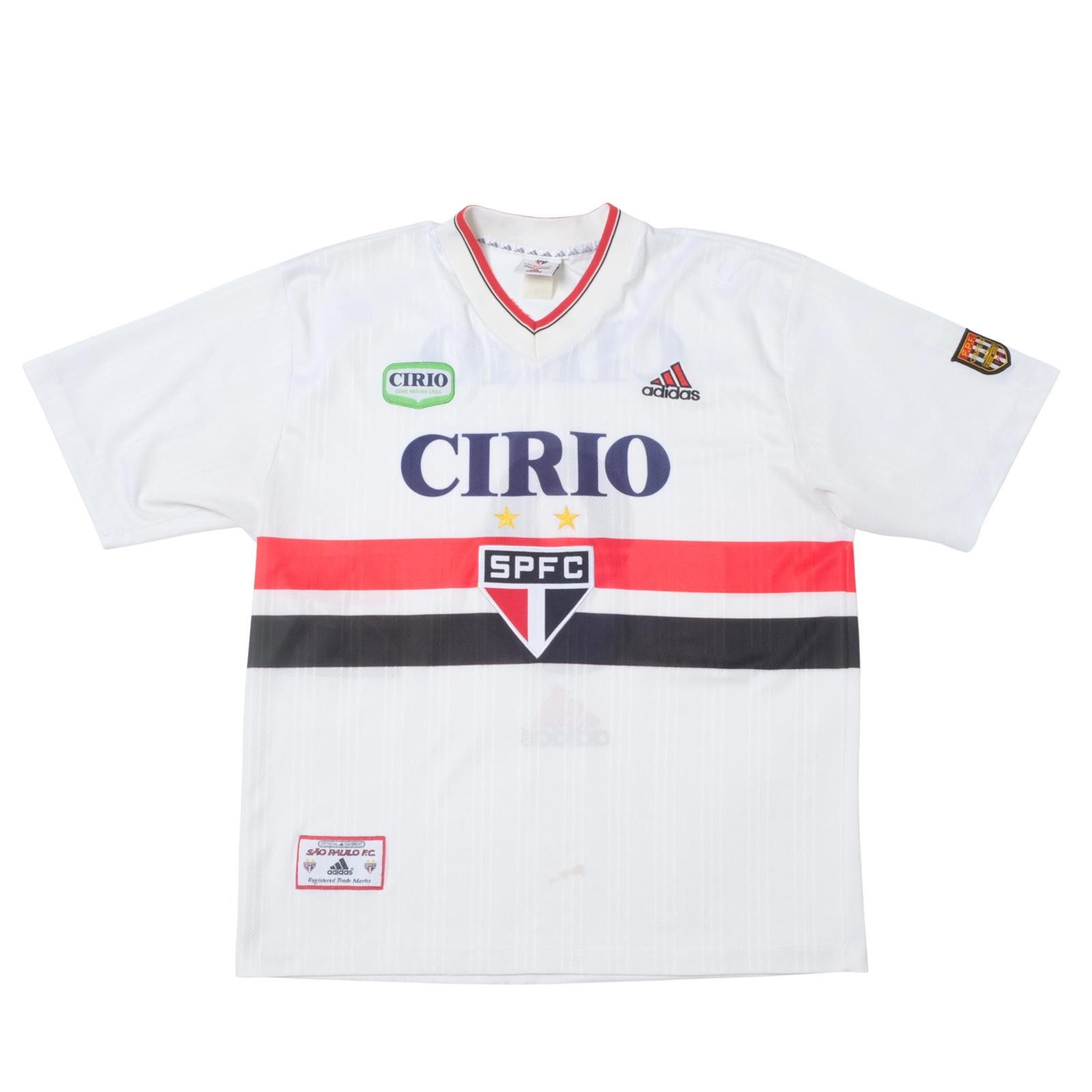 Adidas 1998 Sao Paulo Home Shirt Brazil (L) Size US L / EU 52-54 / 3 - 1 Thumbnail