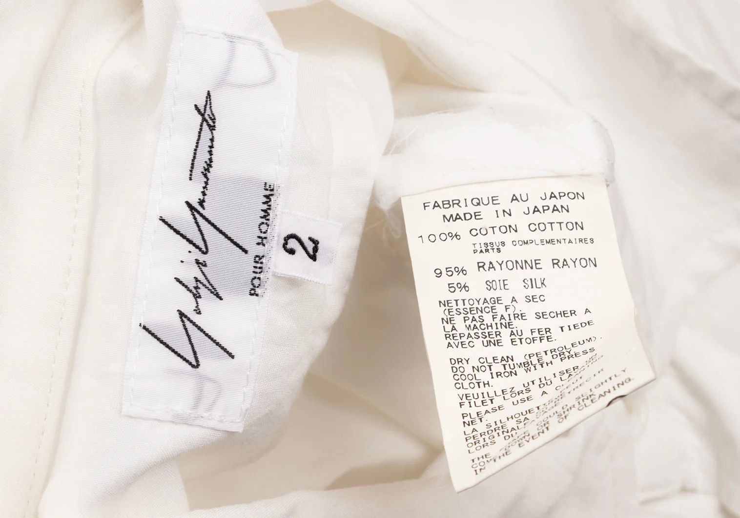 Yohji Yamamoto Yohji Yamamoto Cotton Double Design Short-Sleeve Shirt Size US M / EU 48-50 / 2 - 15 Thumbnail