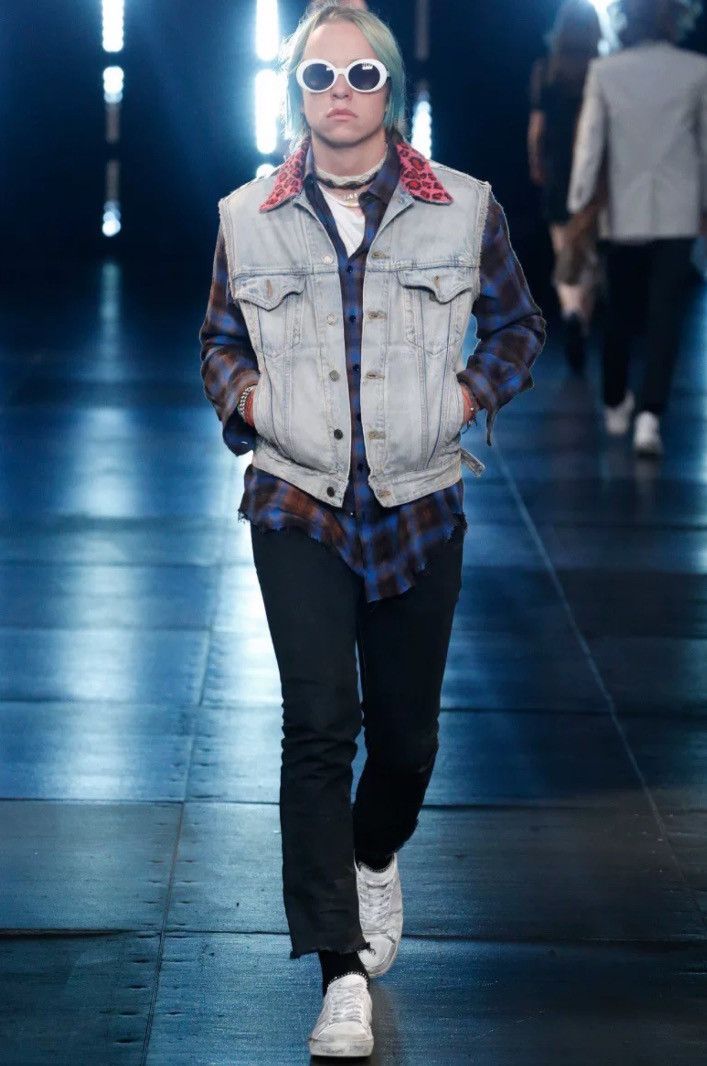 Saint Laurent Paris × Yves Saint Laurent Saint Laurent SLP plaid shirt2412-Nextarrow Size US M / EU 48-50 / 2 - 6 Thumbnail