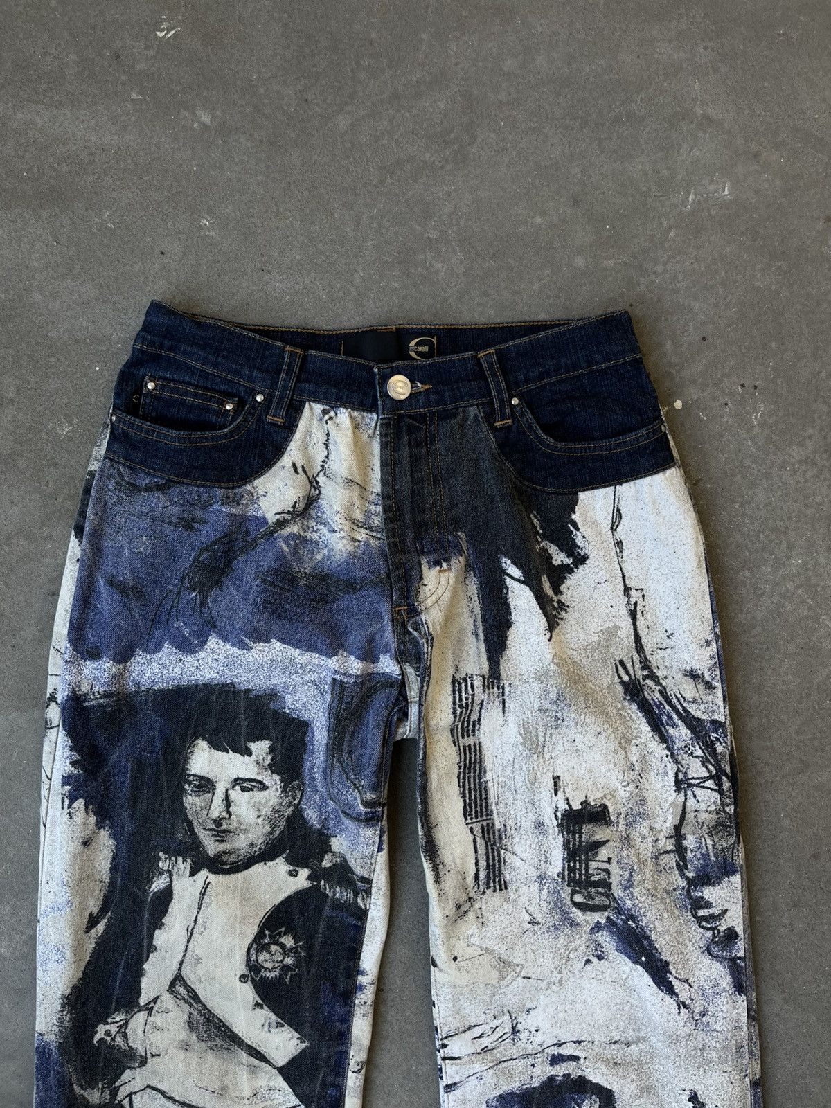 Just Cavalli Just Cavalli Art Print Napoleon Jeans - 2000s archieve piece Size US 30 / EU 46 - 6 Thumbnail