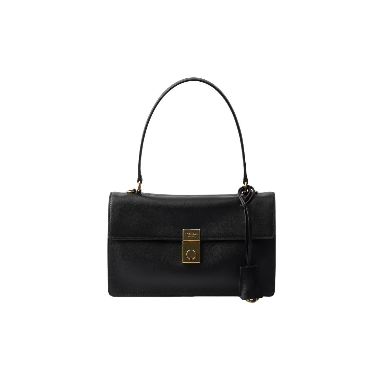Prada PRADA Soft Sound Medium $4000 Black Leather Shoulder Bag New Size ONE SIZE - 1 Thumbnail