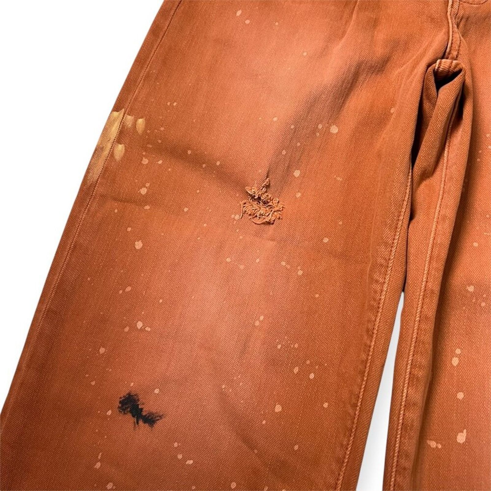 Anthropologie Pilcro The Breaker Orange High Rise Pants 25 NWT Size 25" / US 0 / IT 36 - 7 Thumbnail