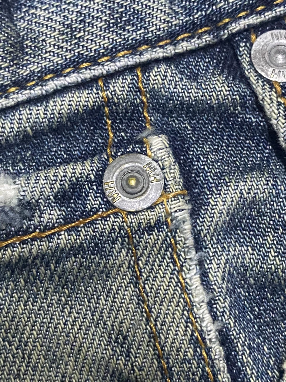 realmad HECTIC Vintage Real Hectic Mud Wash Grunge Distressed Baggy Jeans Size US 35 - 12 Thumbnail