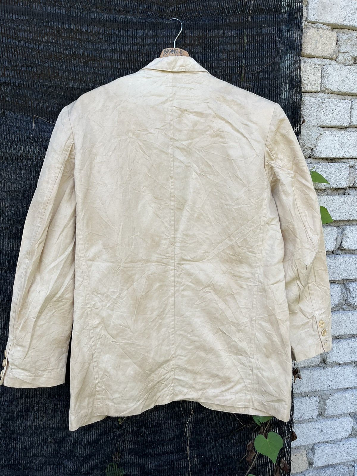 Japanese Brand × Y's × Yohji Yamamoto 🔥Vintage Y's Yohji Yamamoto Blazer Jacket Big Tagging 90s Size US L / EU 52-54 / 3 - 3 Thumbnail