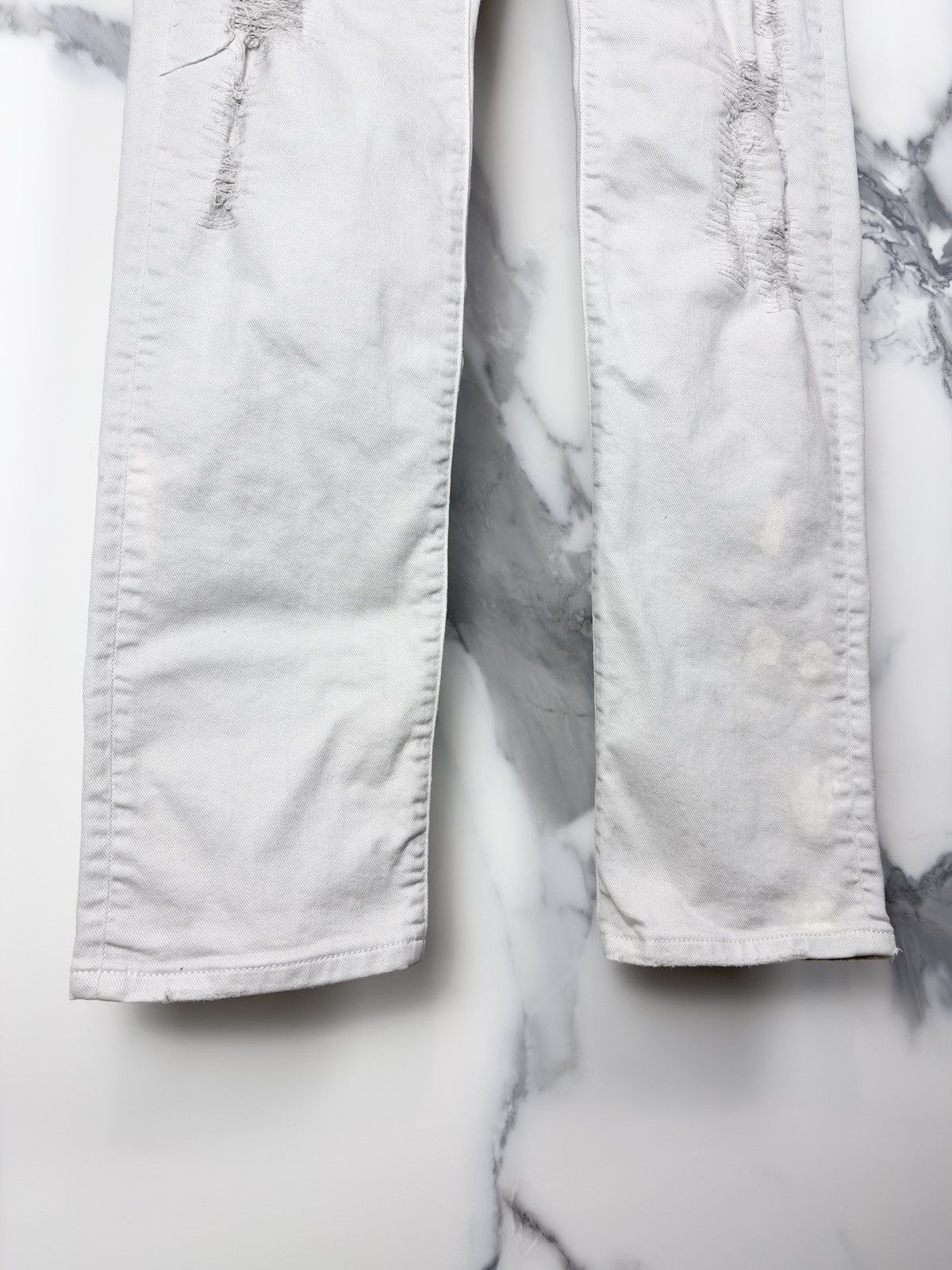 Dior Dior Homme Crash Distressed Repaired Denim Jeans KVA Size US 31 - 5 Thumbnail