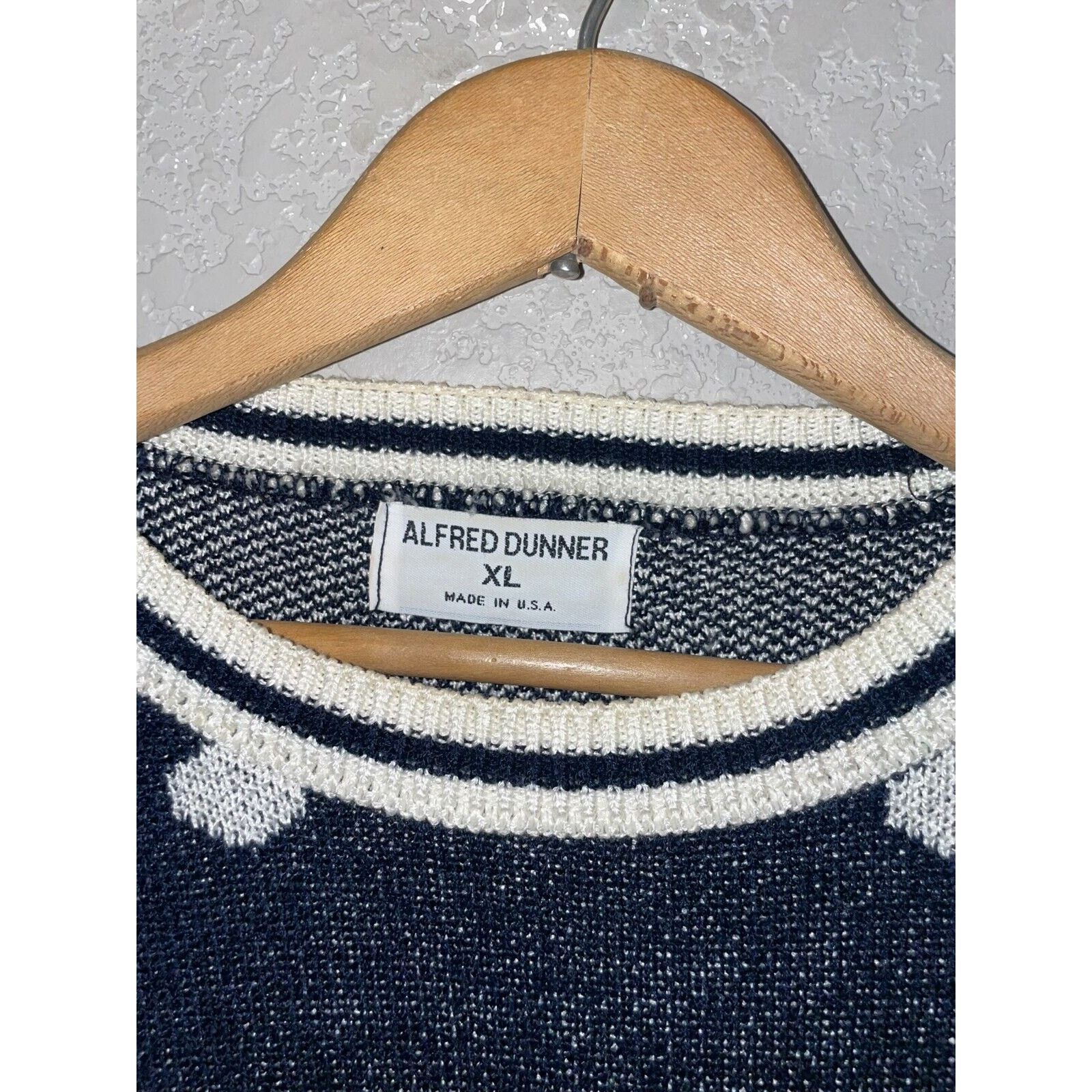 Vintage Vintage Alfred Dunner Polka Dot Sweater Blue VTG 90s XL Size XL / US 12-14 / IT 48-50 - 6 Thumbnail
