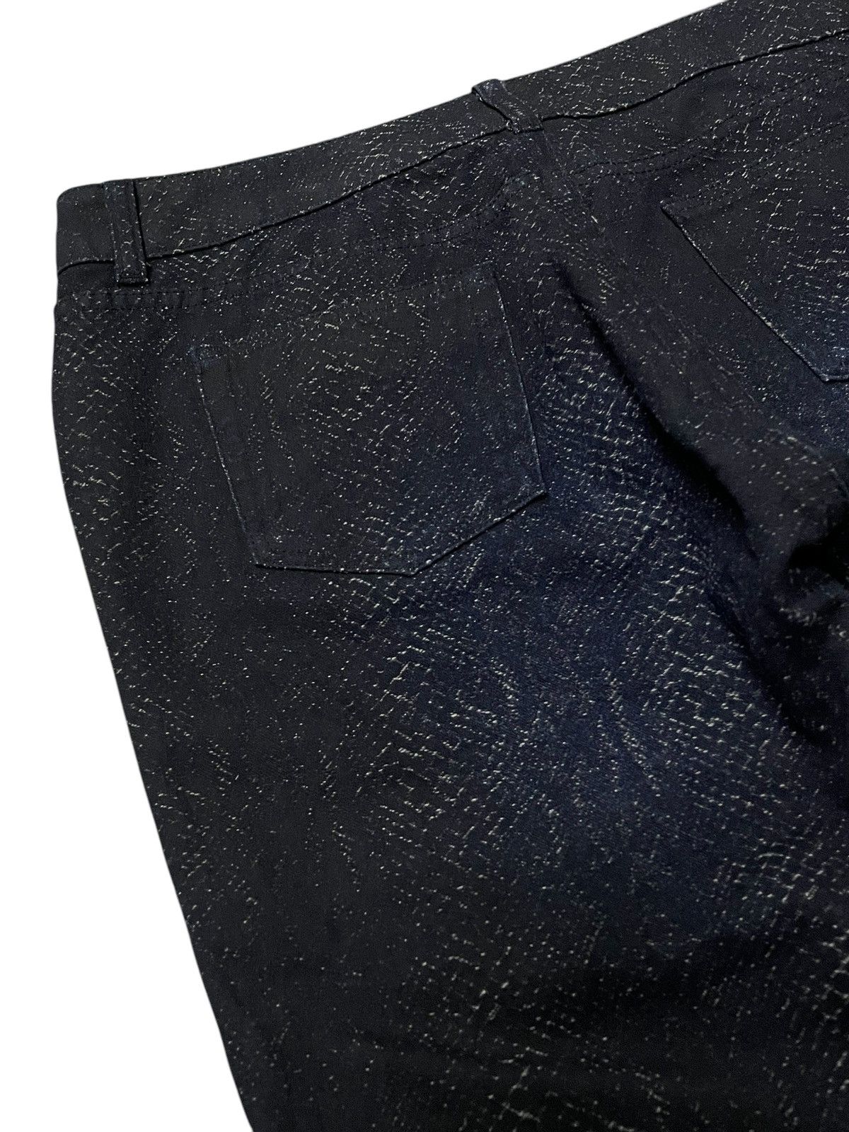 5351 POUR LES HOMMES × semanticdesign CPA Japan 🐍 Jacquard Phantom Snake Pattern Scale Flare Jeans Size US 31 - 13 Thumbnail