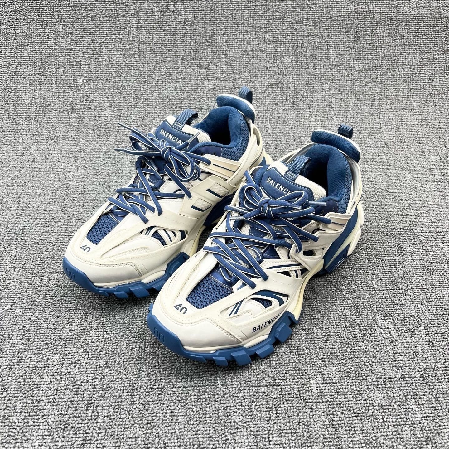 Balenciaga Balenciaga Track White Blue Sneakers Size US 7 / EU 40 - 7 Thumbnail