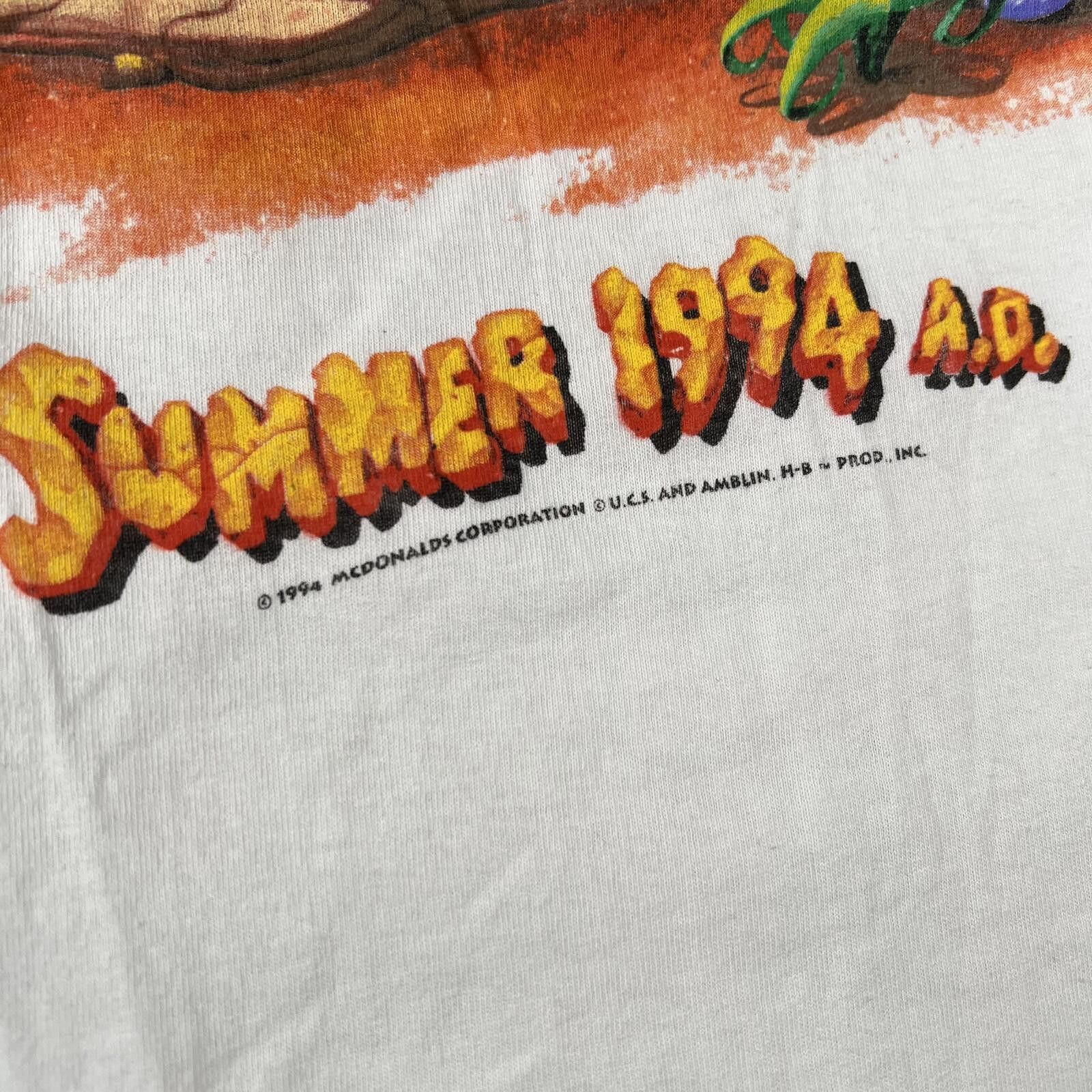 Other Vintage 1994 The Flintstones Mc Donalds Tee Size US XL / EU 56 / 4 - 6 Thumbnail