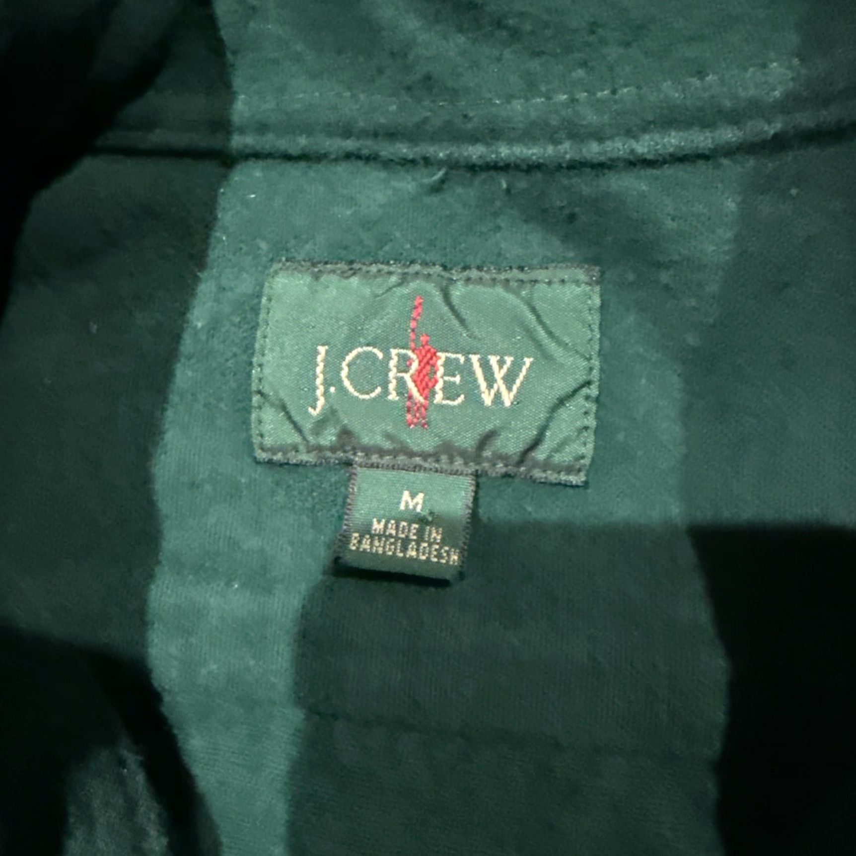 J.Crew J.CREW Shirt Mens M Green Heavyweight Chamois Workshirt Button Up Oarsman Size US M / EU 48-50 / 2 - 3 Thumbnail
