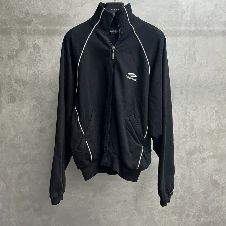 Balenciaga Balenciaga latest black 3b sports logo printed stand up col Size US S / EU 44-46 / 1 - 1 Thumbnail