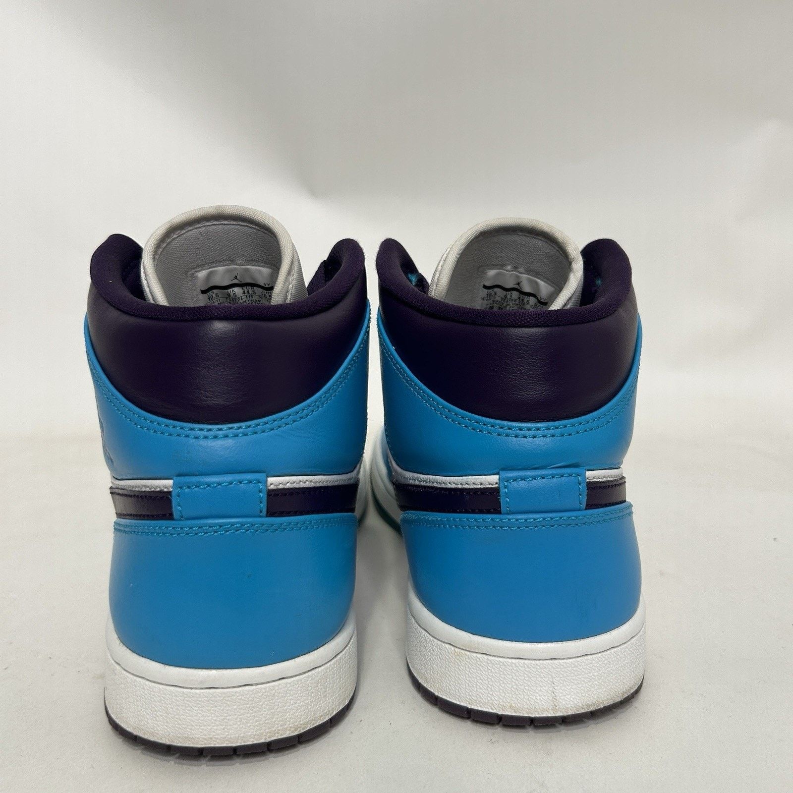 Jordan Brand Nike Air Jordan 1 Mid Retro “Hornets/Purple Blue White” Size US 10.5 / EU 43-44 - 4 Thumbnail