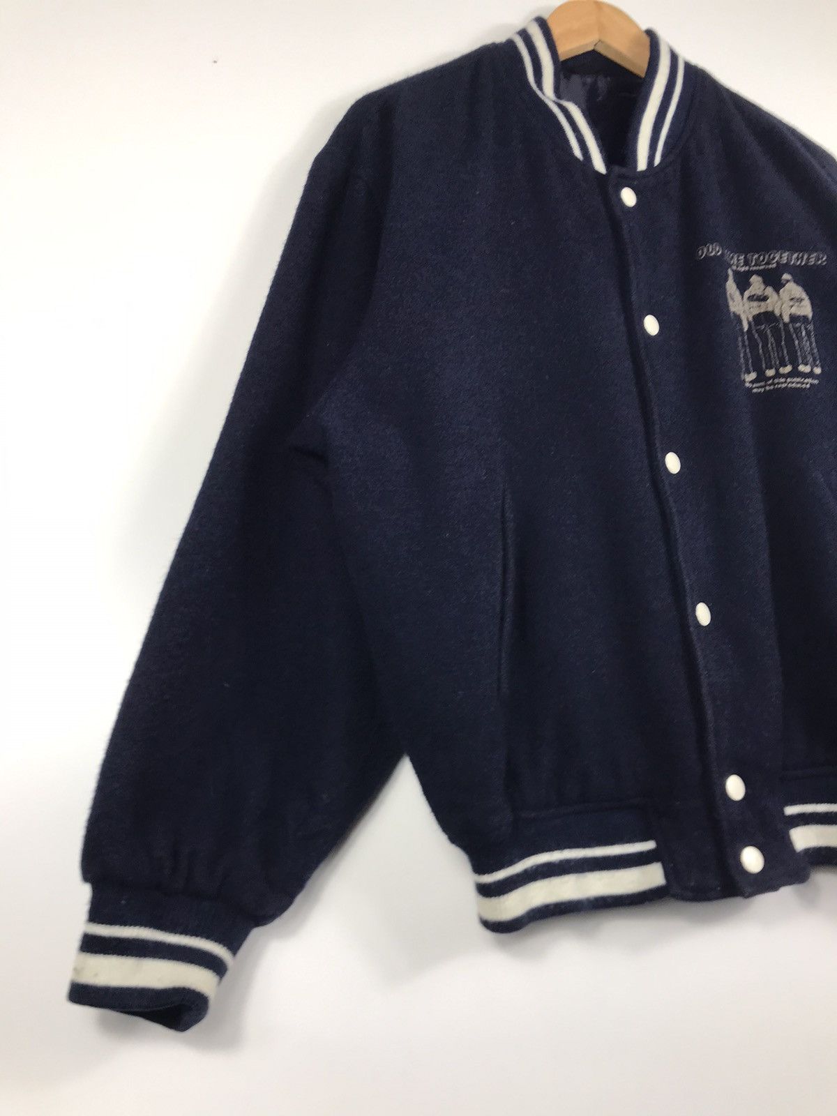 Vintage ⚡️Vintage Old Time Together Varsity Jacket Size US M / EU 48-50 / 2 - 2 Thumbnail