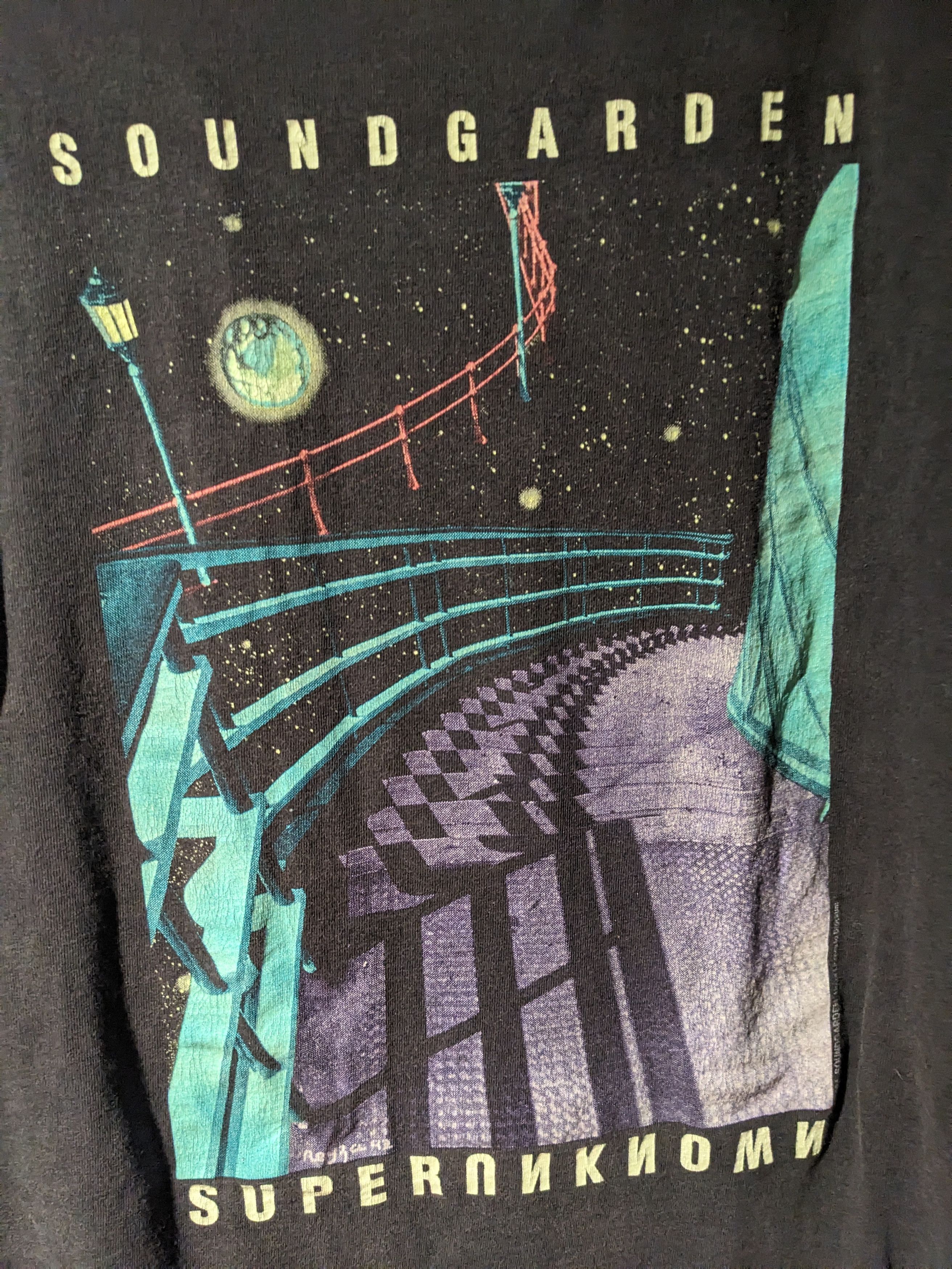 Band Tees × Brockum × Vintage Vintage 1994 SoundGarden Superunknown Tour X-Large T-Shirt Size US XL / EU 56 / 4 - 2 Thumbnail