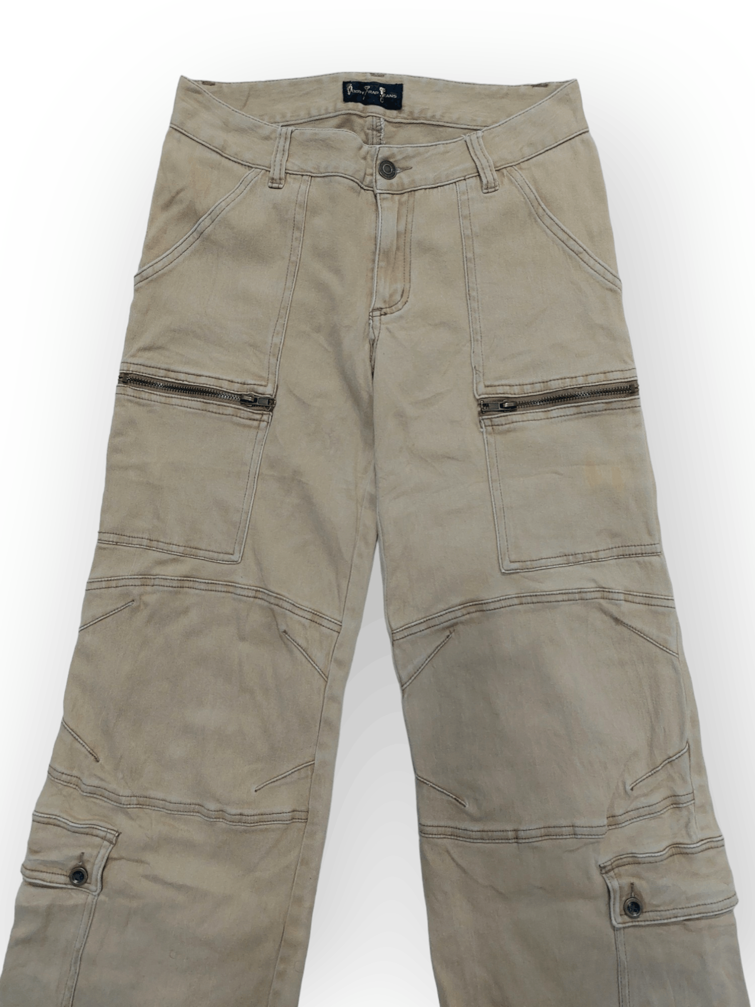 Designer Booty Trap Jeans Multipocket Bootcut Leg Pants Size 27" / US 4 / IT 40 - 3 Thumbnail