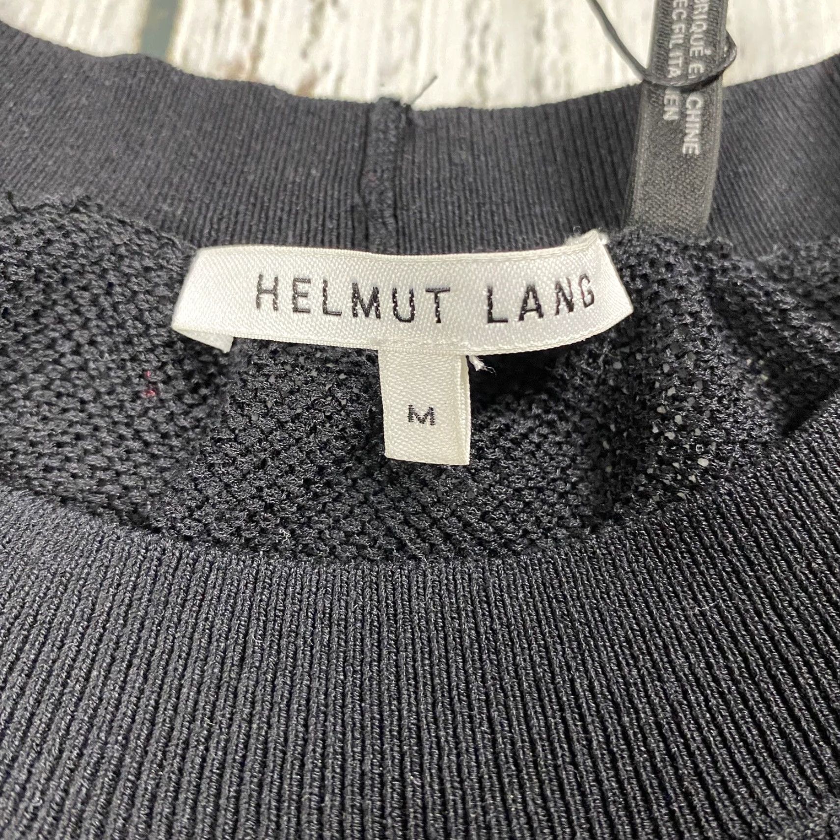 Helmut Lang VINTAGE Helmut Lang Tank Top Women Medium Black Silk Blend Shell Theme Sleeveless Casual Size ONE SIZE - 3 Thumbnail