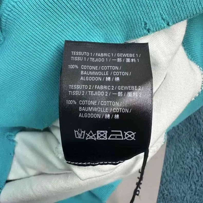 Balenciaga Balenciaga Letter Printed Ripped Hooded Sweatshirt Sky Blu Size US S / EU 44-46 / 1 - 7 Thumbnail