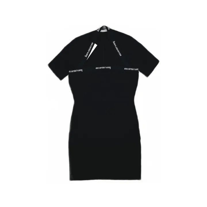 Alexander Wang Alexander Wang SS21 Logo Trimmed Dress - Size M / US 6-8 / IT 42-44 - 2 Thumbnail