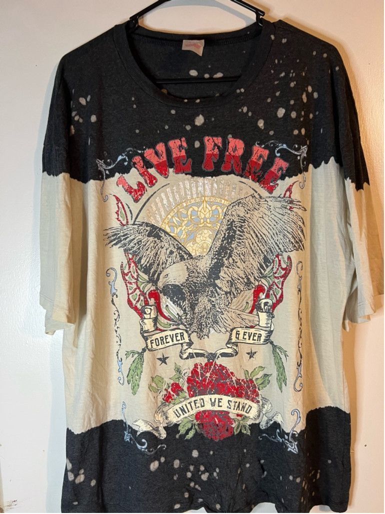 Vintage Women's No Boundaries Graphic T-shirt XXL Gray Cream Size XL / US 12-14 / IT 48-50 - 1 Thumbnail