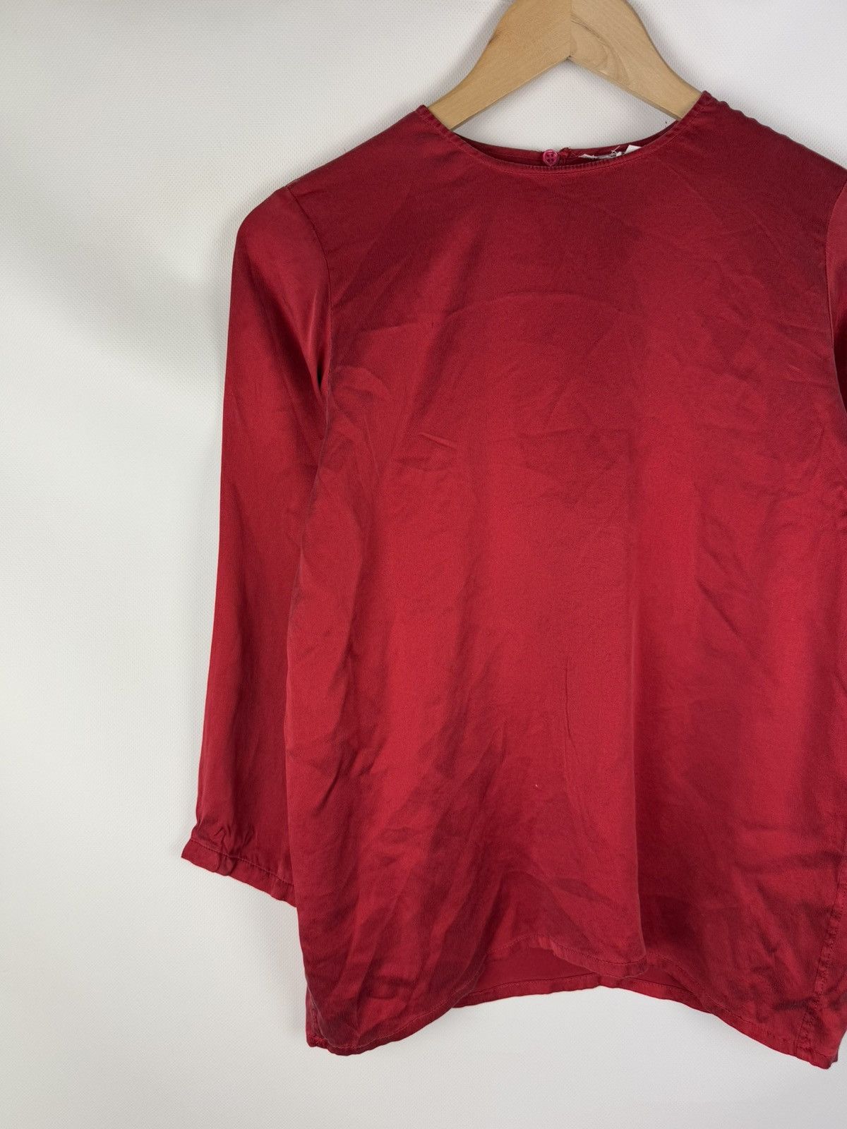 Vintage × Yves Saint Laurent Yves Saint Laurent Rive Gauche Vintage Silk Tunic Blouse Size XS / US 0-2 / IT 36-38 - 2 Thumbnail